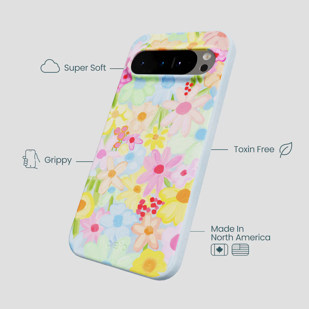 Powder Blue Flora Foam Google Pixel 9 Pro XL Case - Image 3