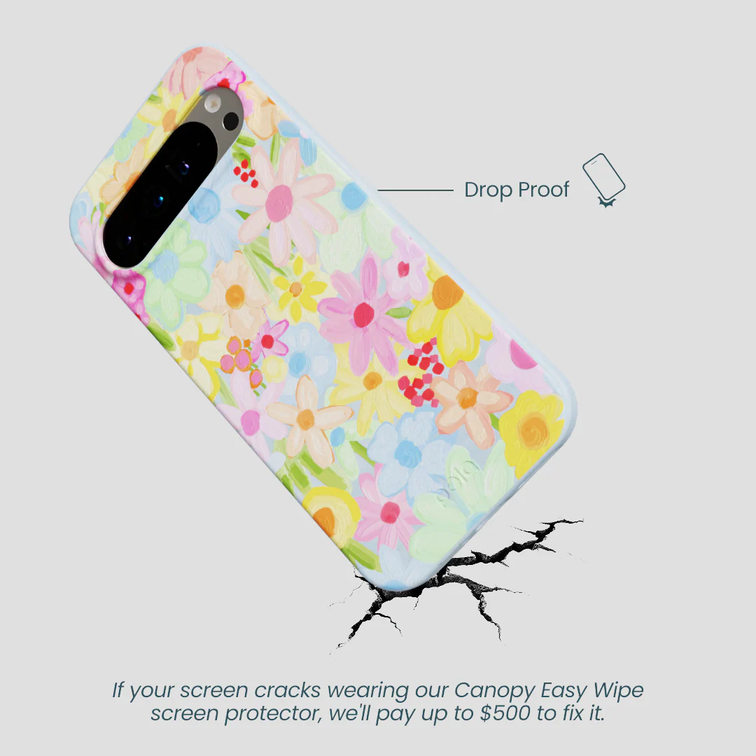 Powder Blue Flora Foam Google Pixel 9 Pro XL Case - Image 4