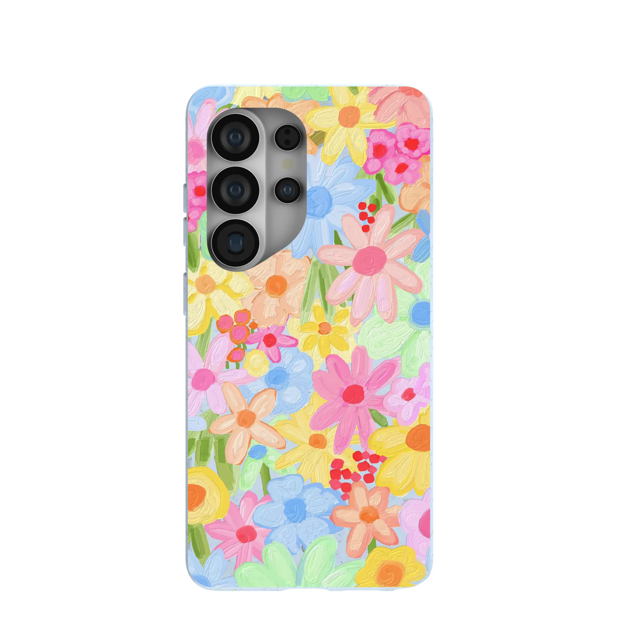 Powder Blue Flora Foam Samsung Galaxy S26 Ultra Case