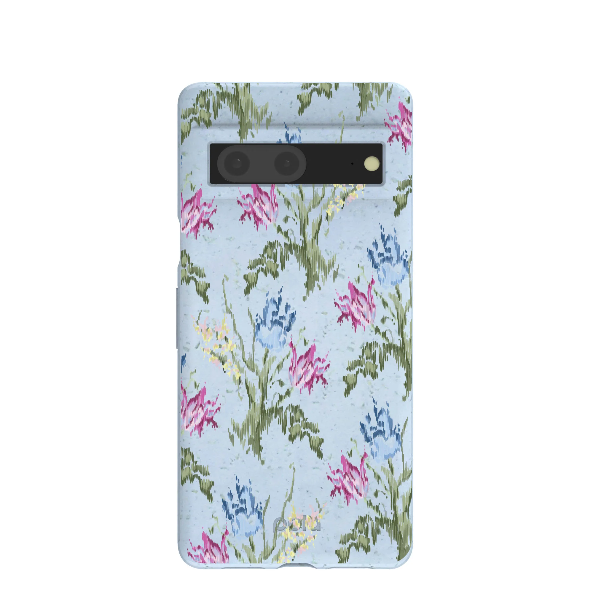 Powder Blue Floral Tapestry Google Pixel 7 Case