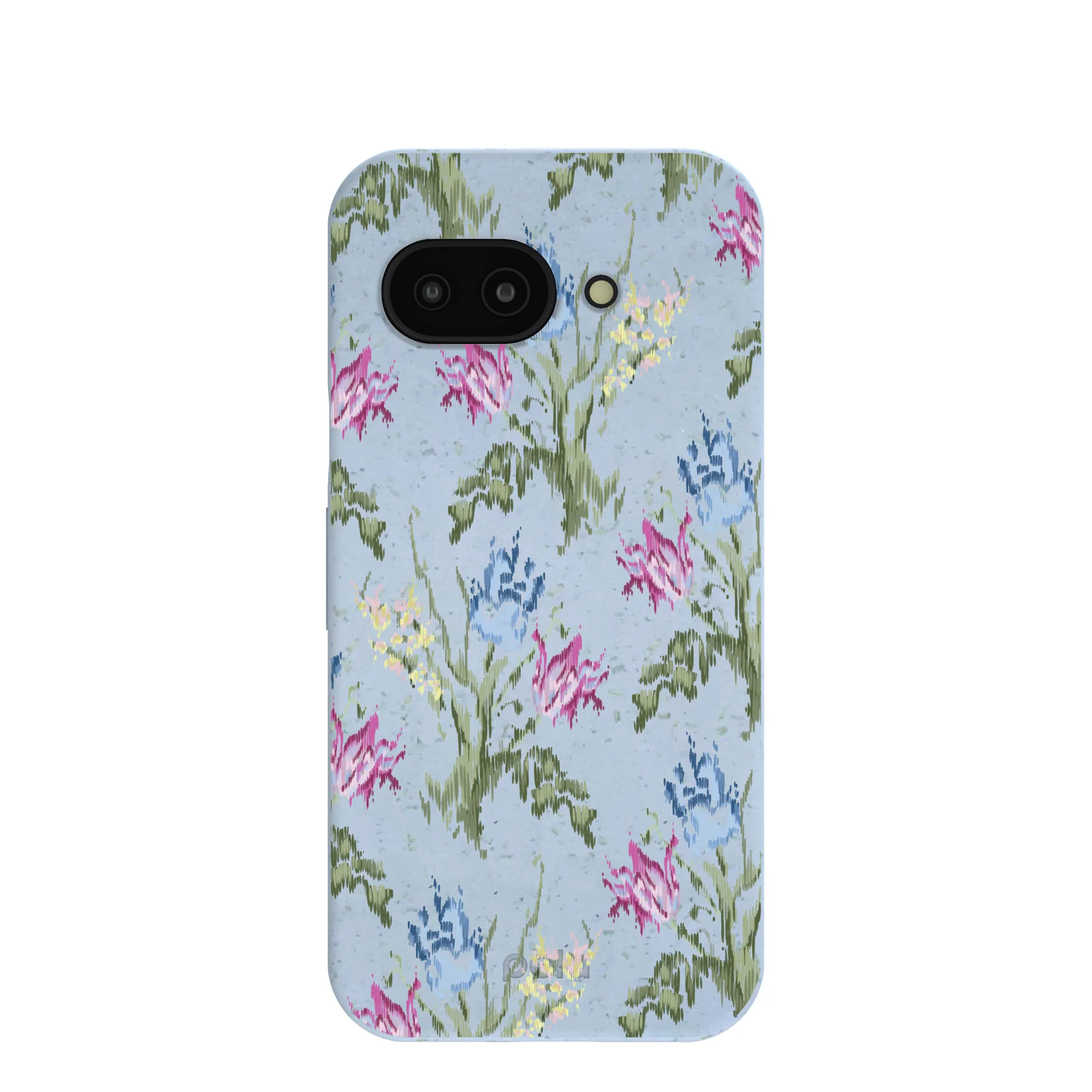 Powder Blue Floral Tapestry Google Pixel 9a Case