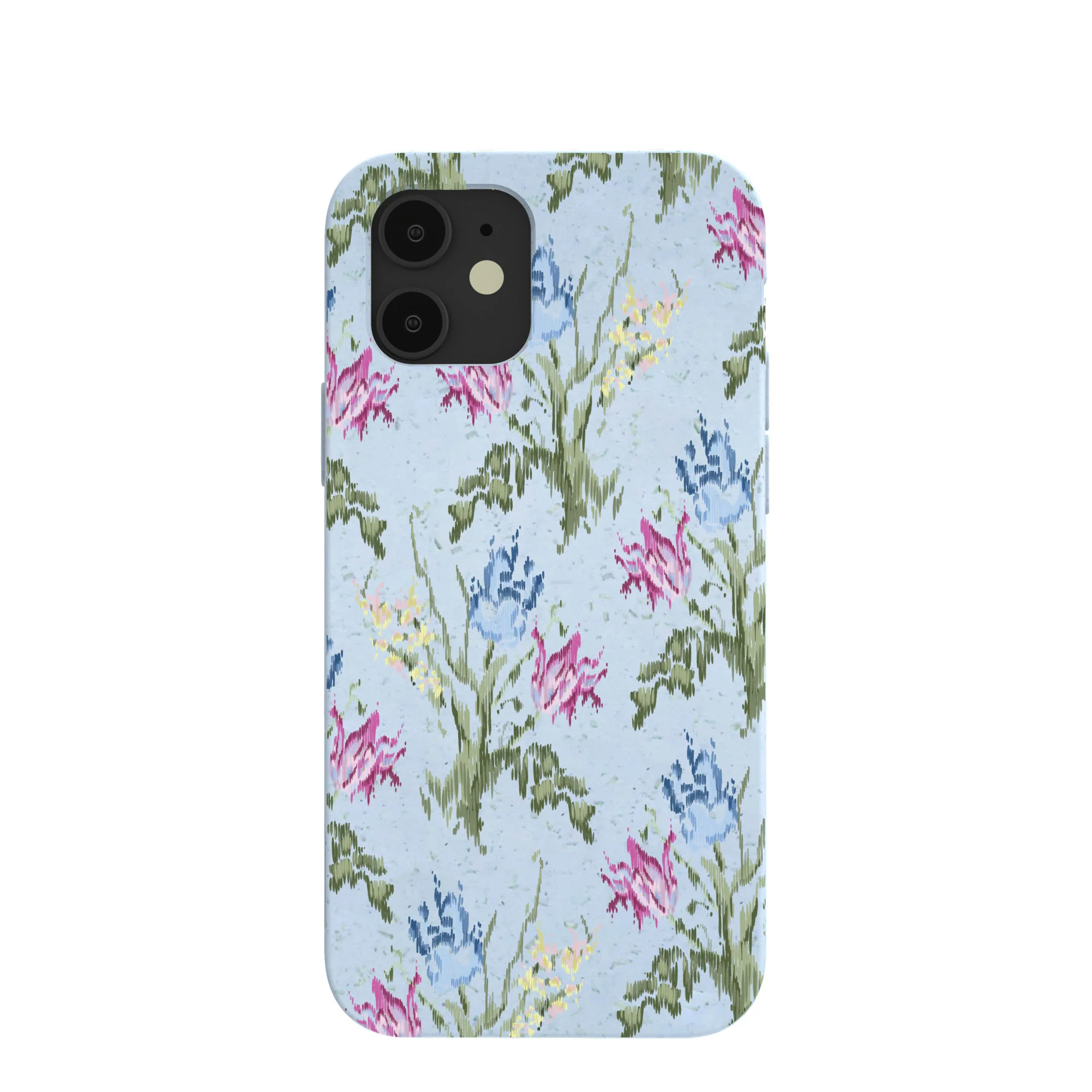 Powder Blue Floral Tapestry iPhone 12/ iPhone 12 Pro Case