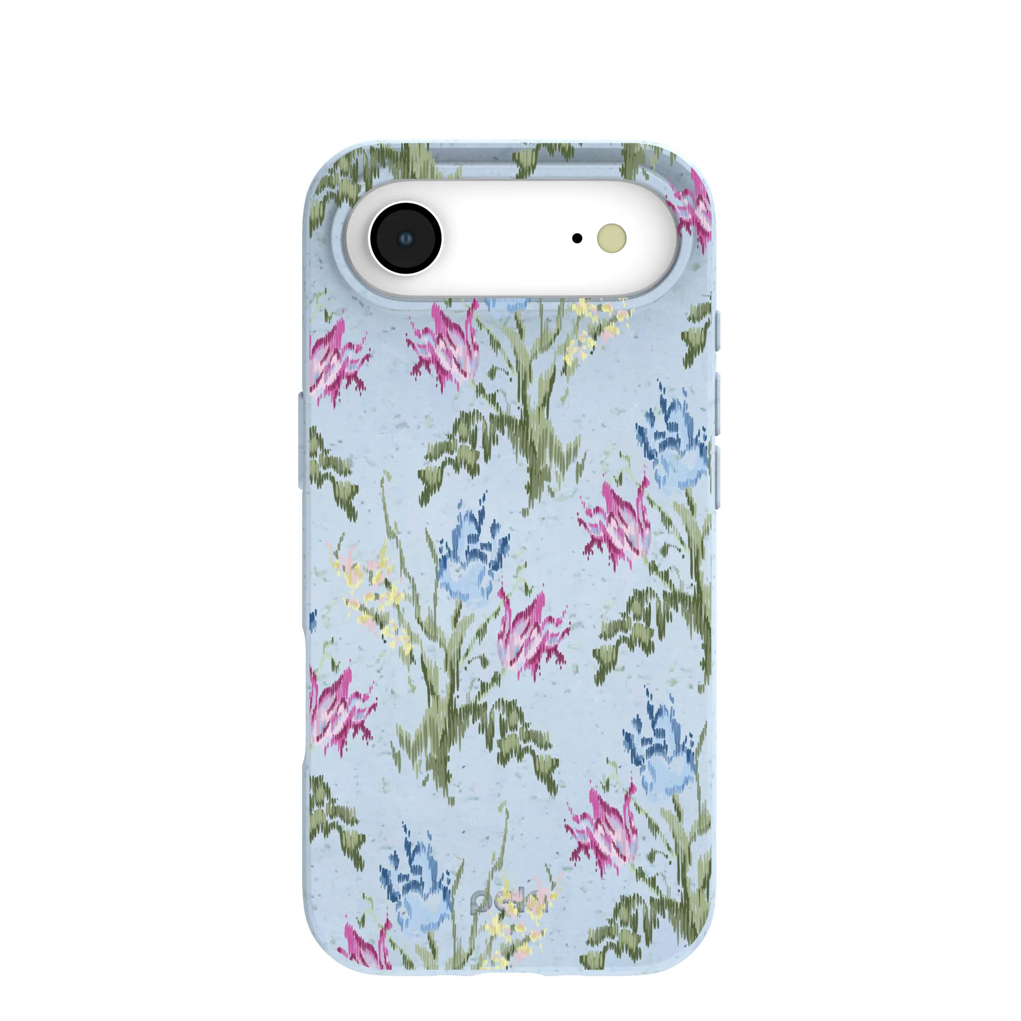 Powder Blue Floral Tapestry iPhone Air Case