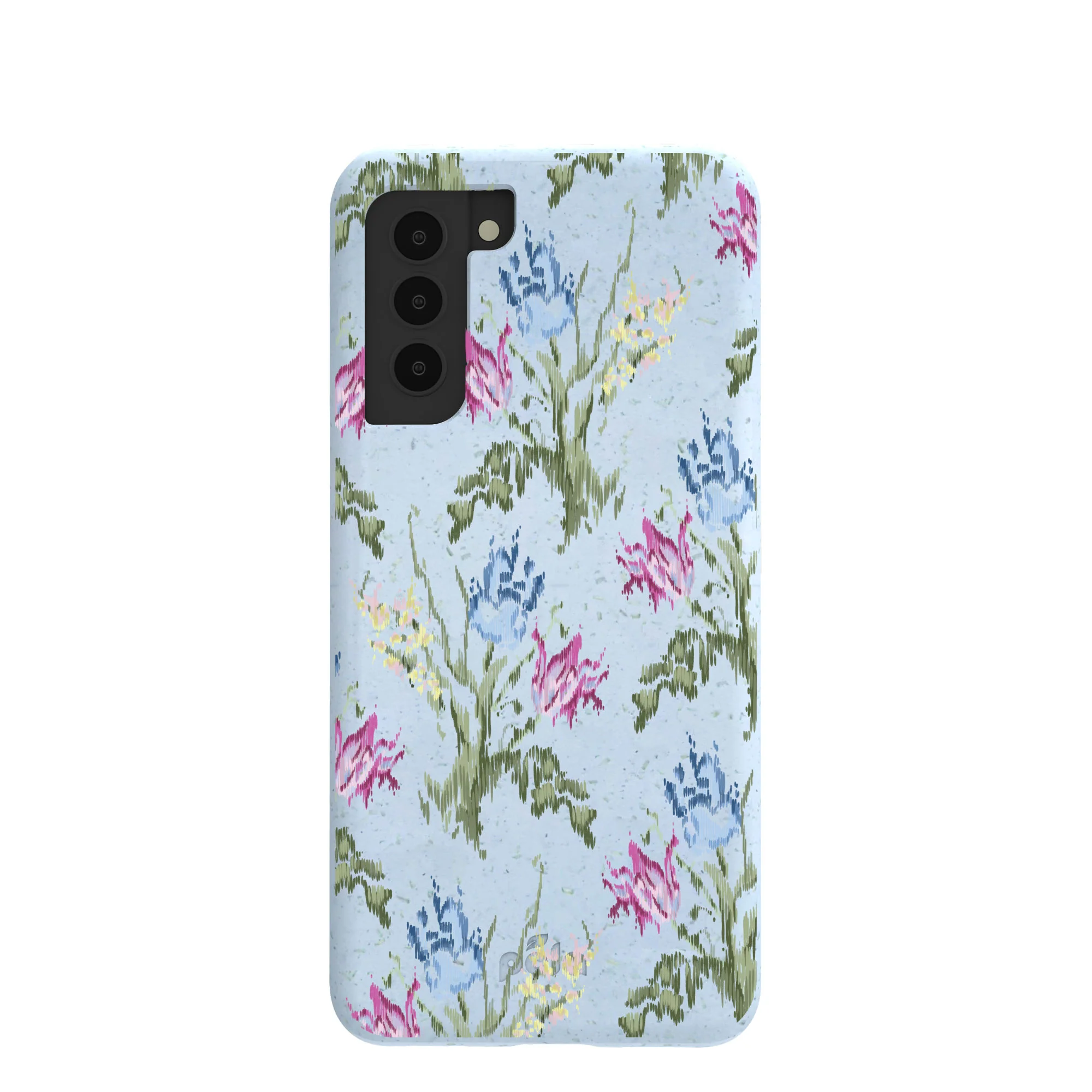 Powder Blue Floral Tapestry Samsung Galaxy S21 Case