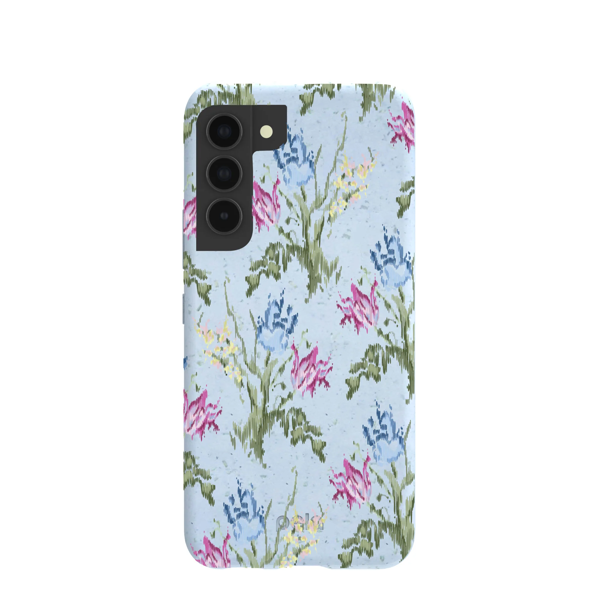 Powder Blue Floral Tapestry Samsung Galaxy S22 Case