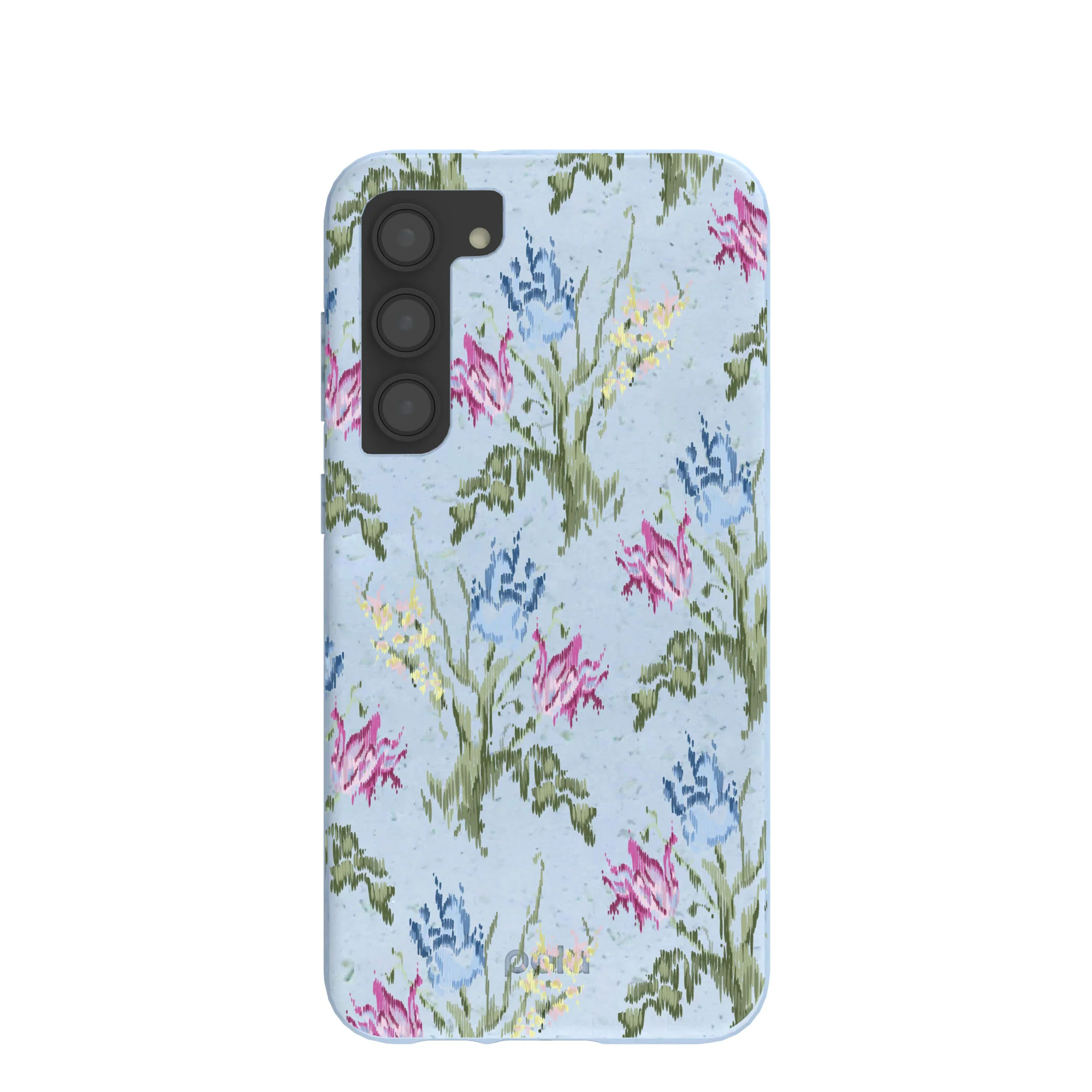 Powder Blue Floral Tapestry Samsung Galaxy S23+(Plus) Case