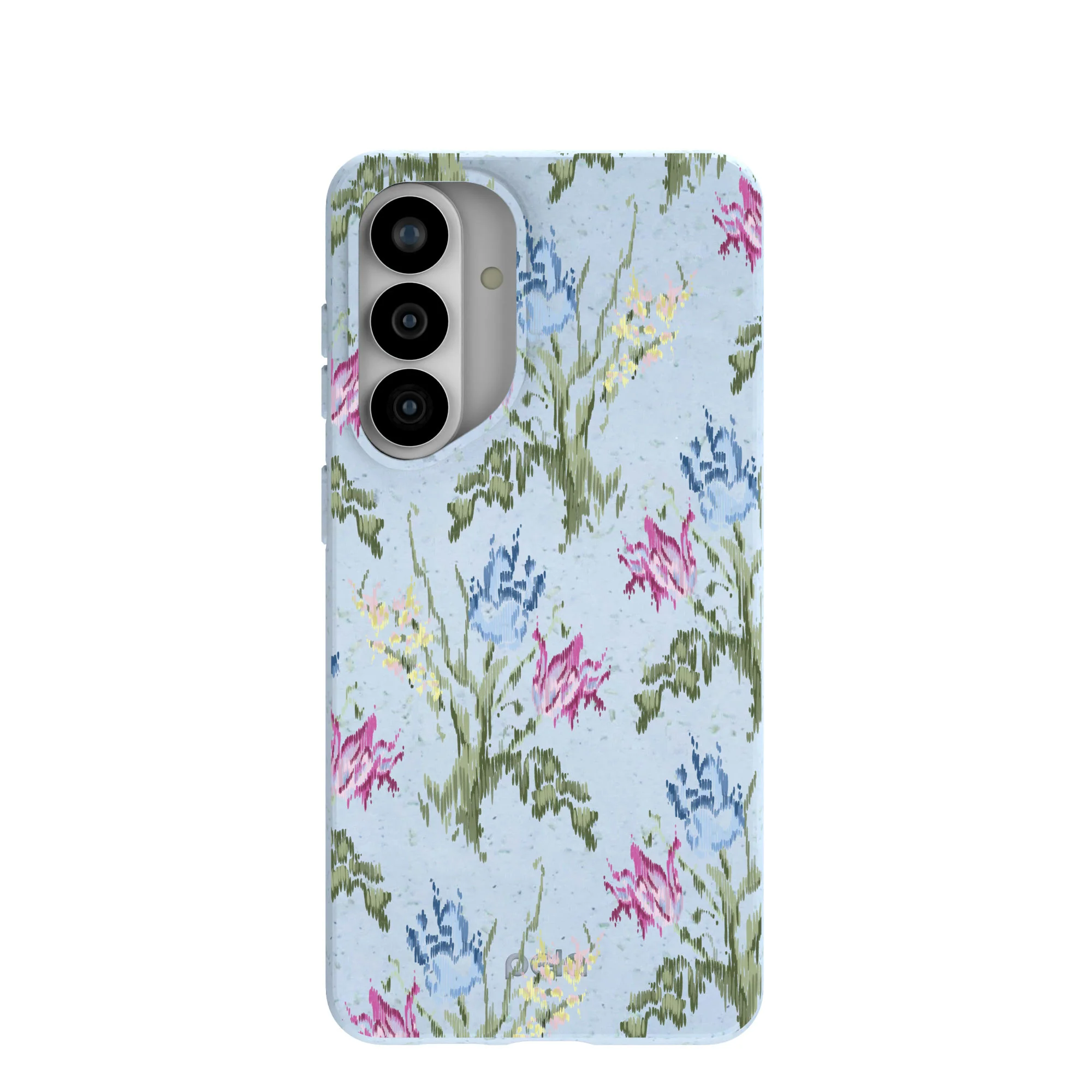 Powder Blue Floral Tapestry Samsung Galaxy S26+(Plus) Case