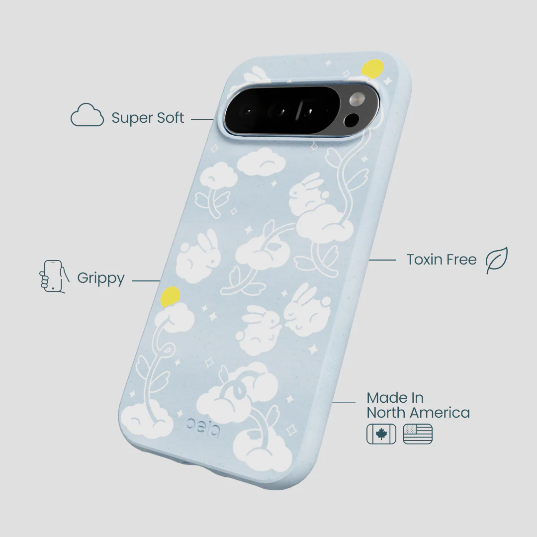 Powder Blue Fluffy Flower Google Pixel 10 Pro XL Case - Image 4