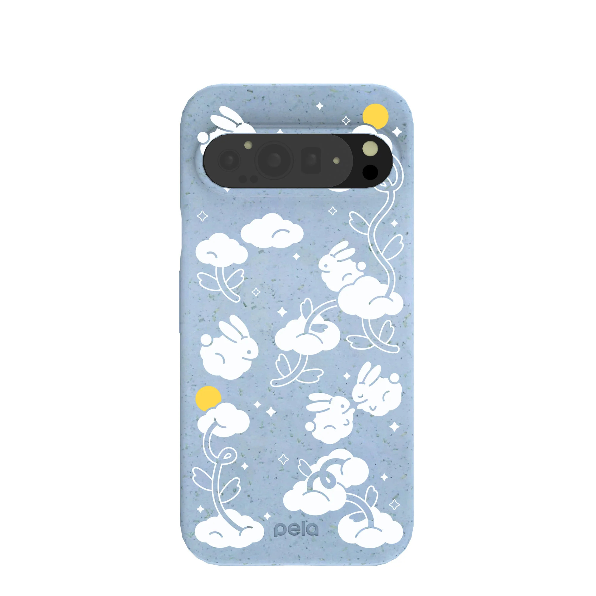 Powder Blue Fluffy Flower Google Pixel 9 Pro XL Case