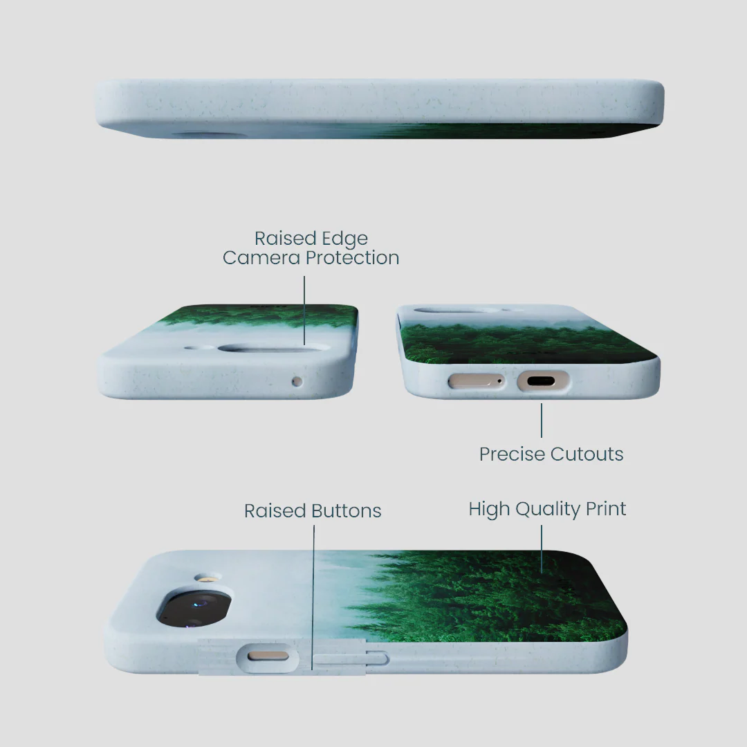 Powder Blue Forest Mist Google Pixel 9a Case - Image 2