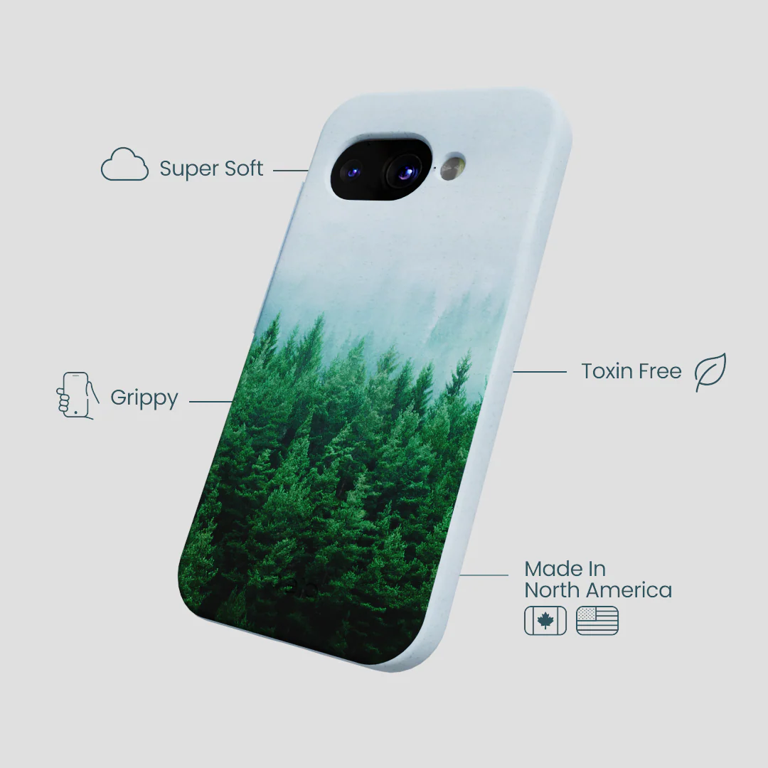 Powder Blue Forest Mist Google Pixel 9a Case - Image 3