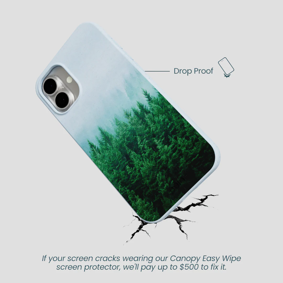 Powder Blue Forest Mist iPhone 16 Plus Case - Image 5