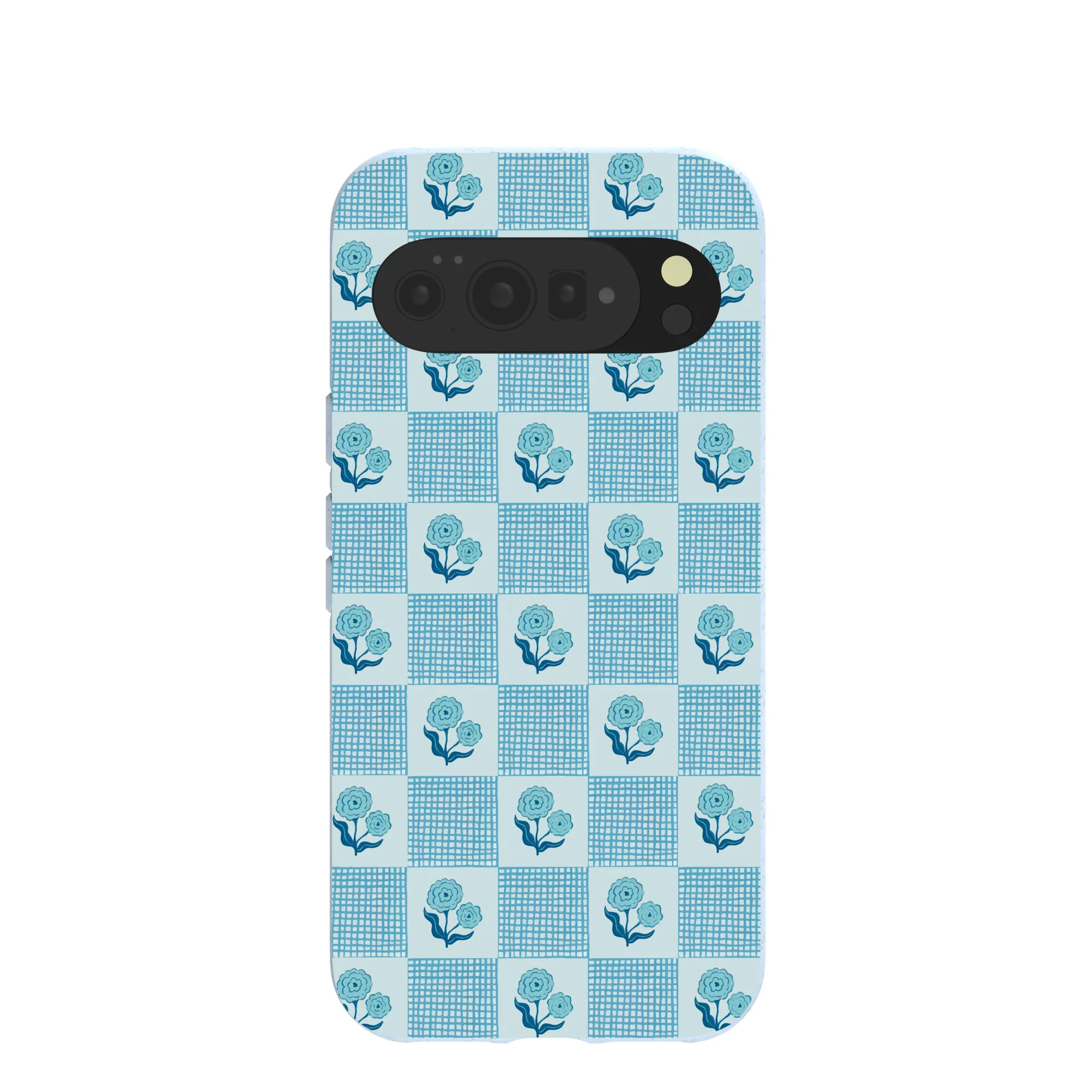 Powder Blue Garden Grid Google Pixel 10 Pro XL Case