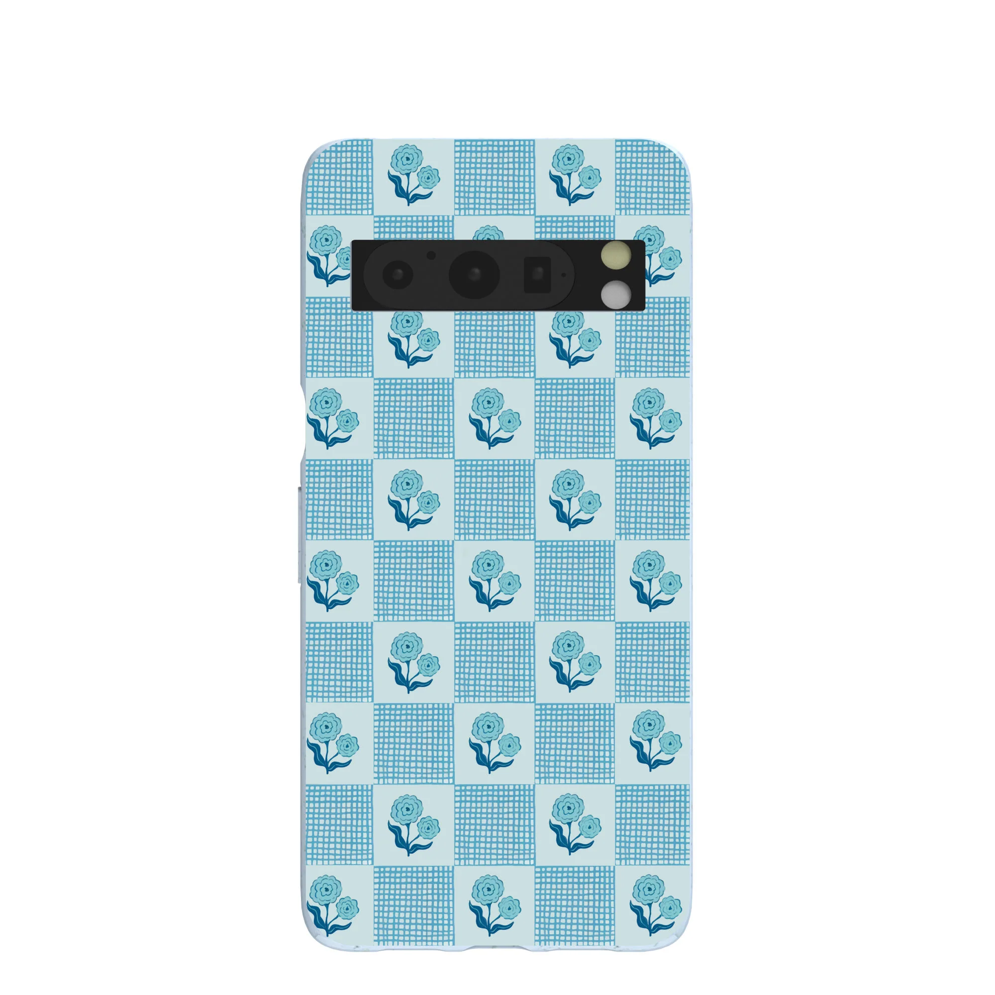 Powder Blue Garden Grid Google Pixel 8 Pro Case