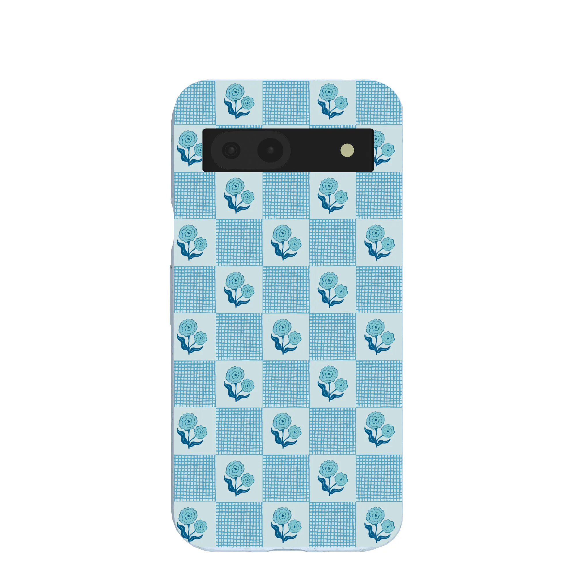 Powder Blue Garden Grid Google Pixel 8a Case