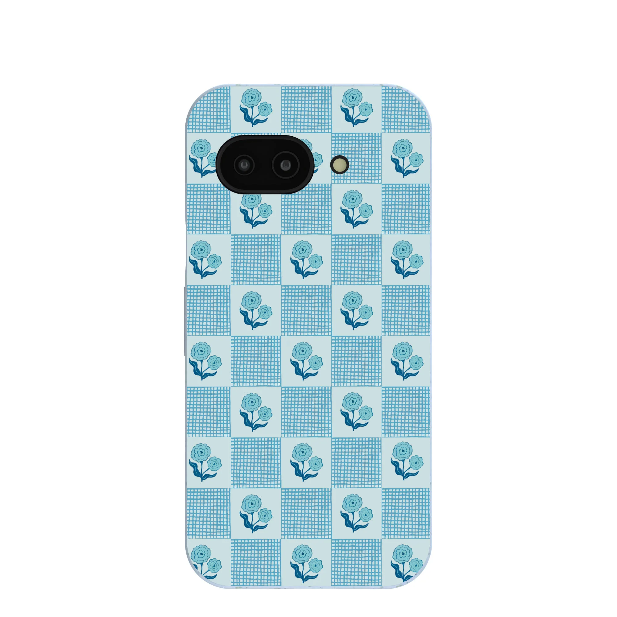 Powder Blue Garden Grid Google Pixel 9a Case