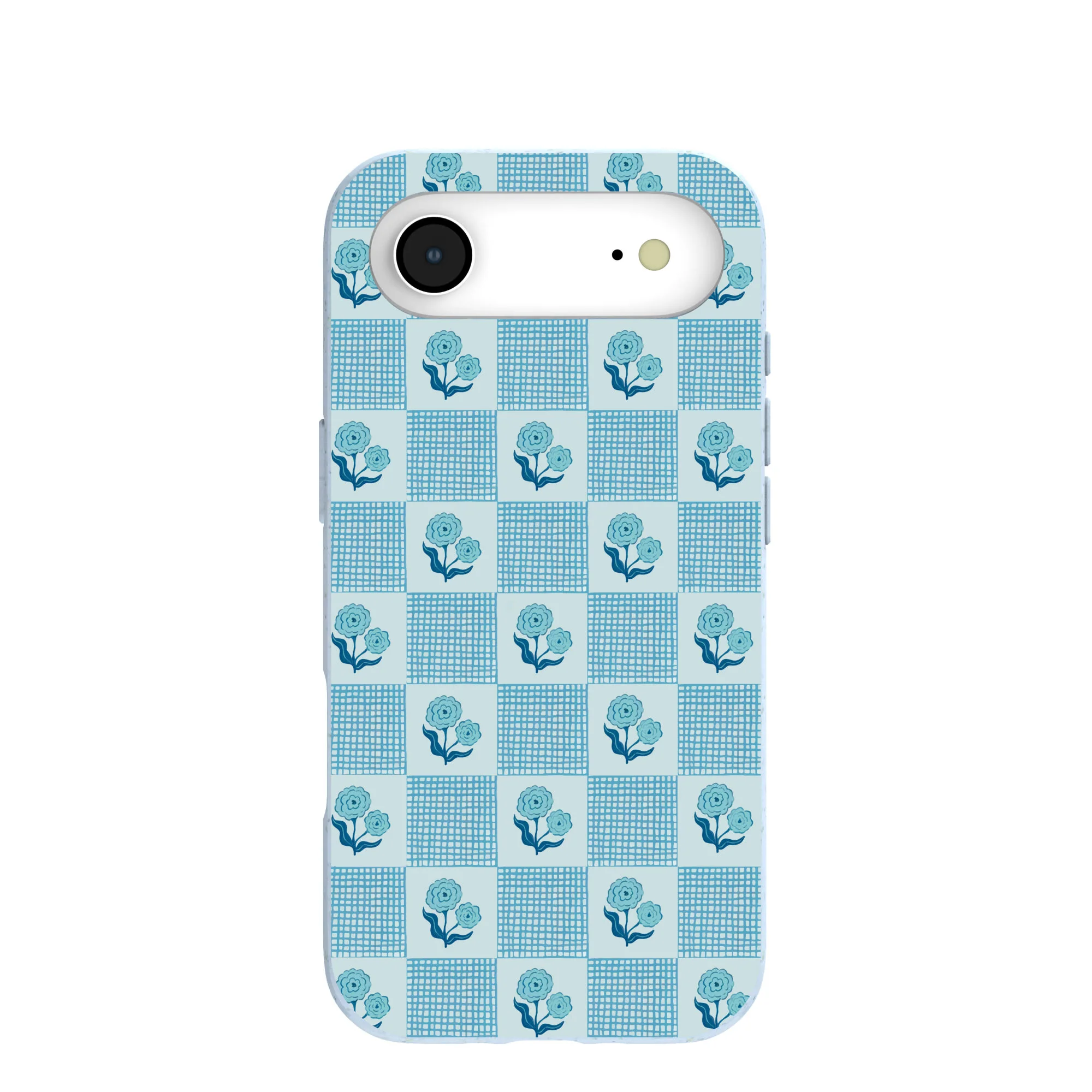 Powder Blue Garden Grid iPhone Air Case