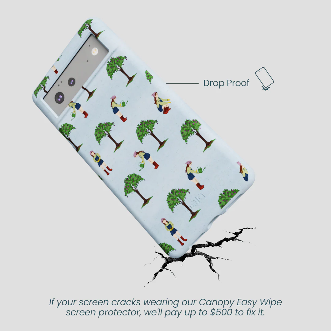 Powder Blue Gardening Girl Google Pixel 6a Case - Image 4