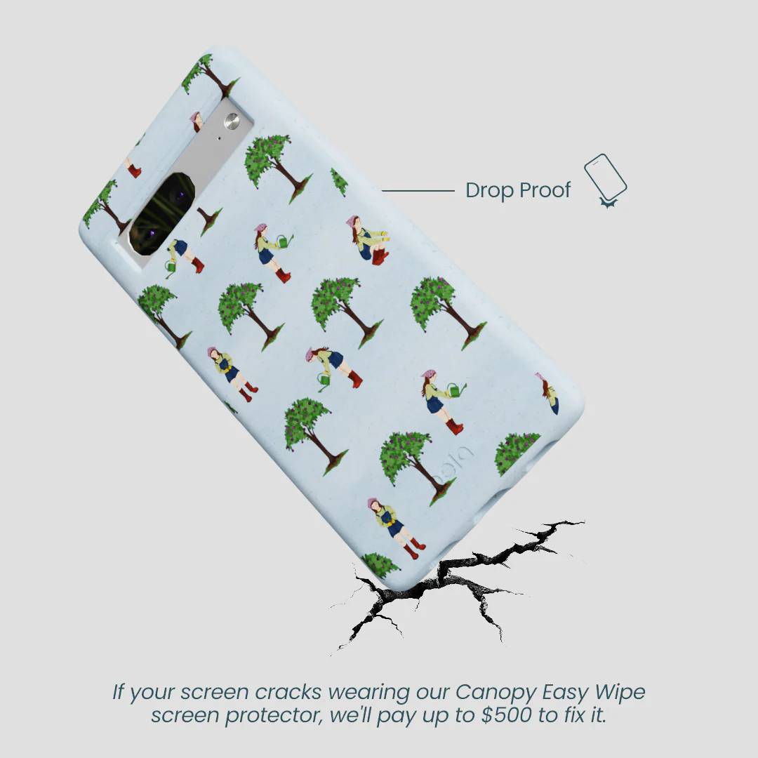Powder Blue Gardening Girl Google Pixel 7 Case - Image 4