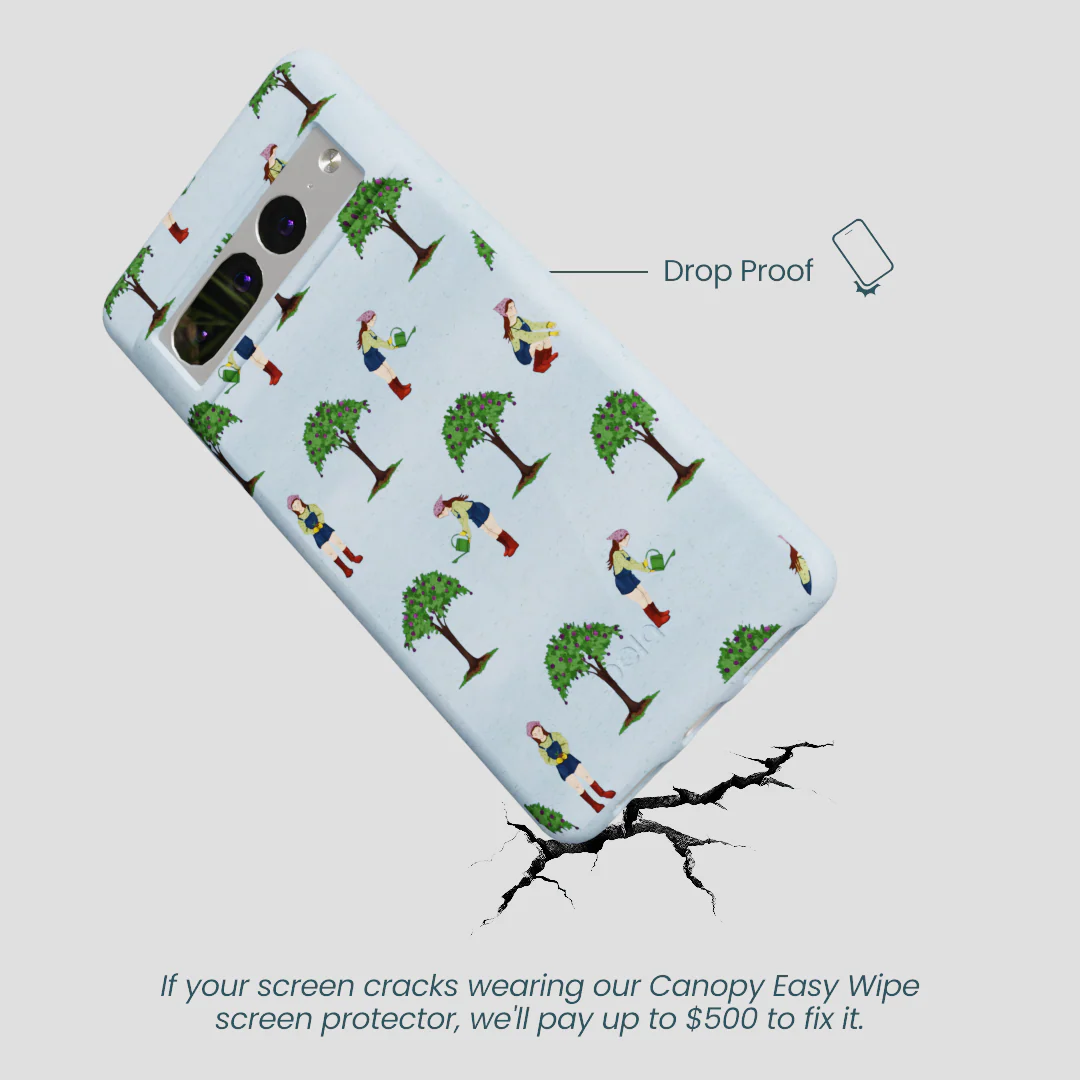 Powder Blue Gardening Girl Google Pixel 7 Pro Case - Image 4