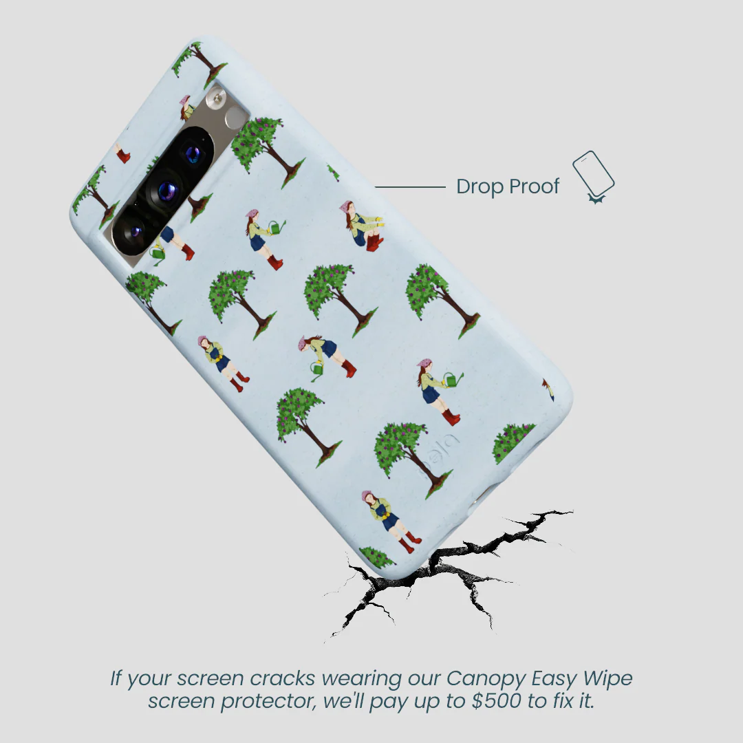Powder Blue Gardening Girl Google Pixel 8 Pro Case - Image 4