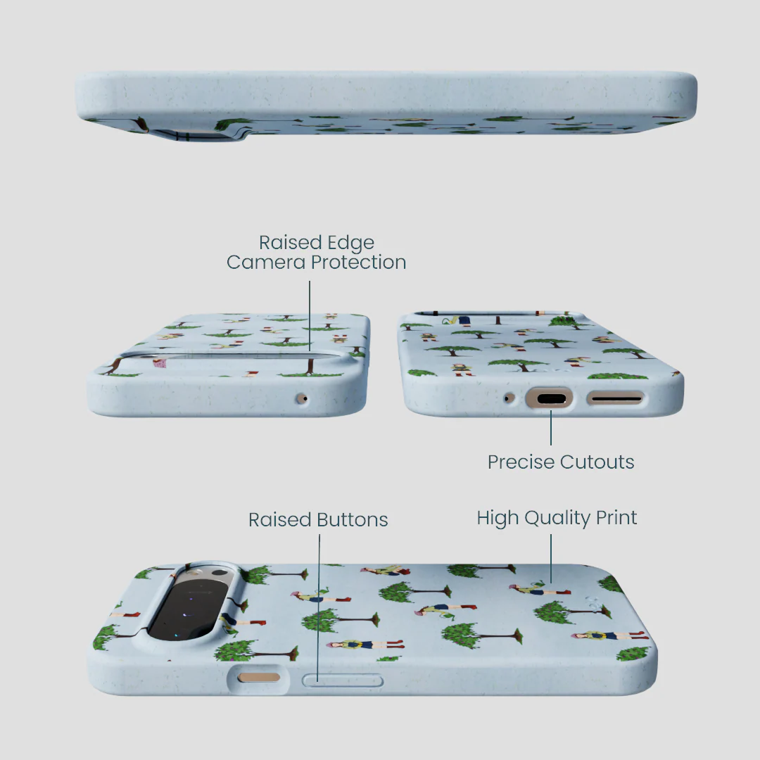 Powder Blue Gardening Girl Google Pixel 9 Pro XL Case - Image 2