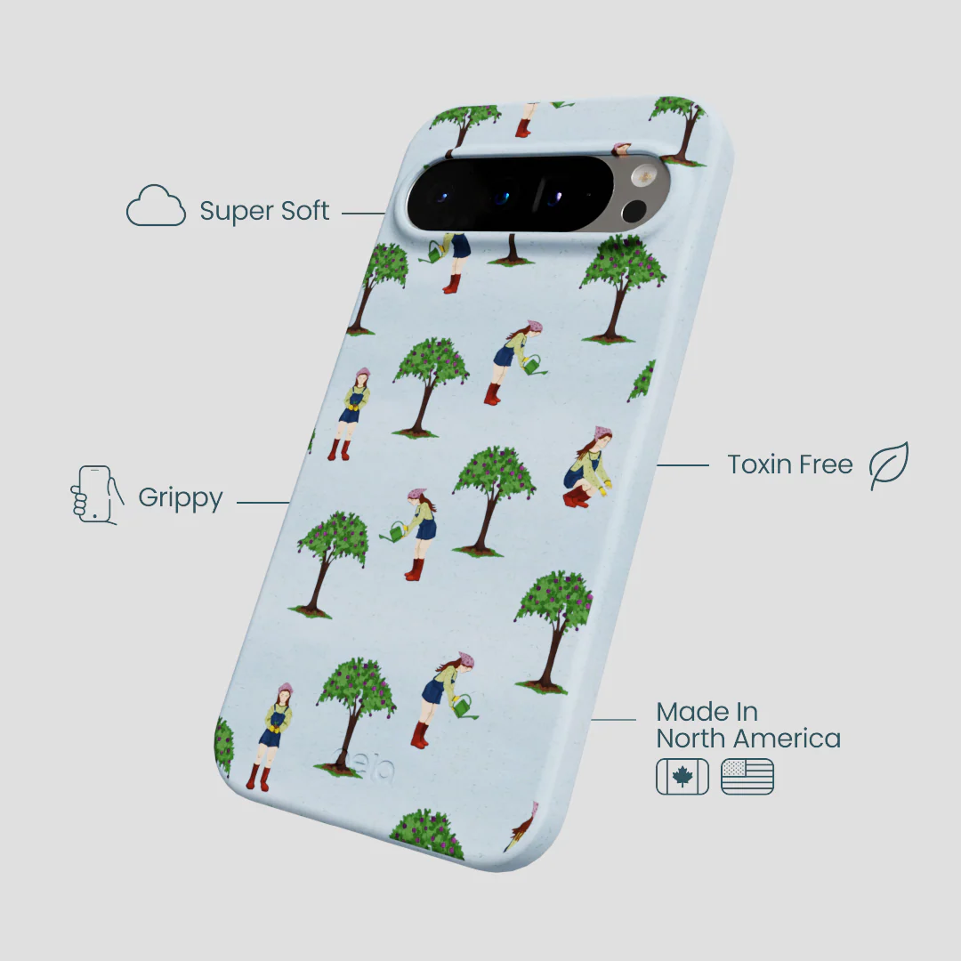 Powder Blue Gardening Girl Google Pixel 9 Pro XL Case - Image 3