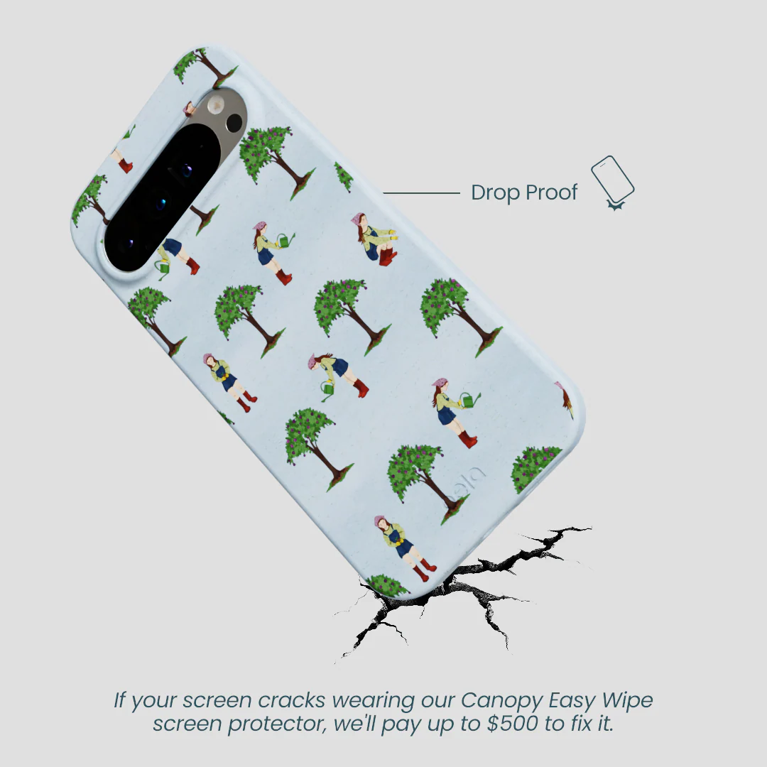 Powder Blue Gardening Girl Google Pixel 9 Pro XL Case - Image 4