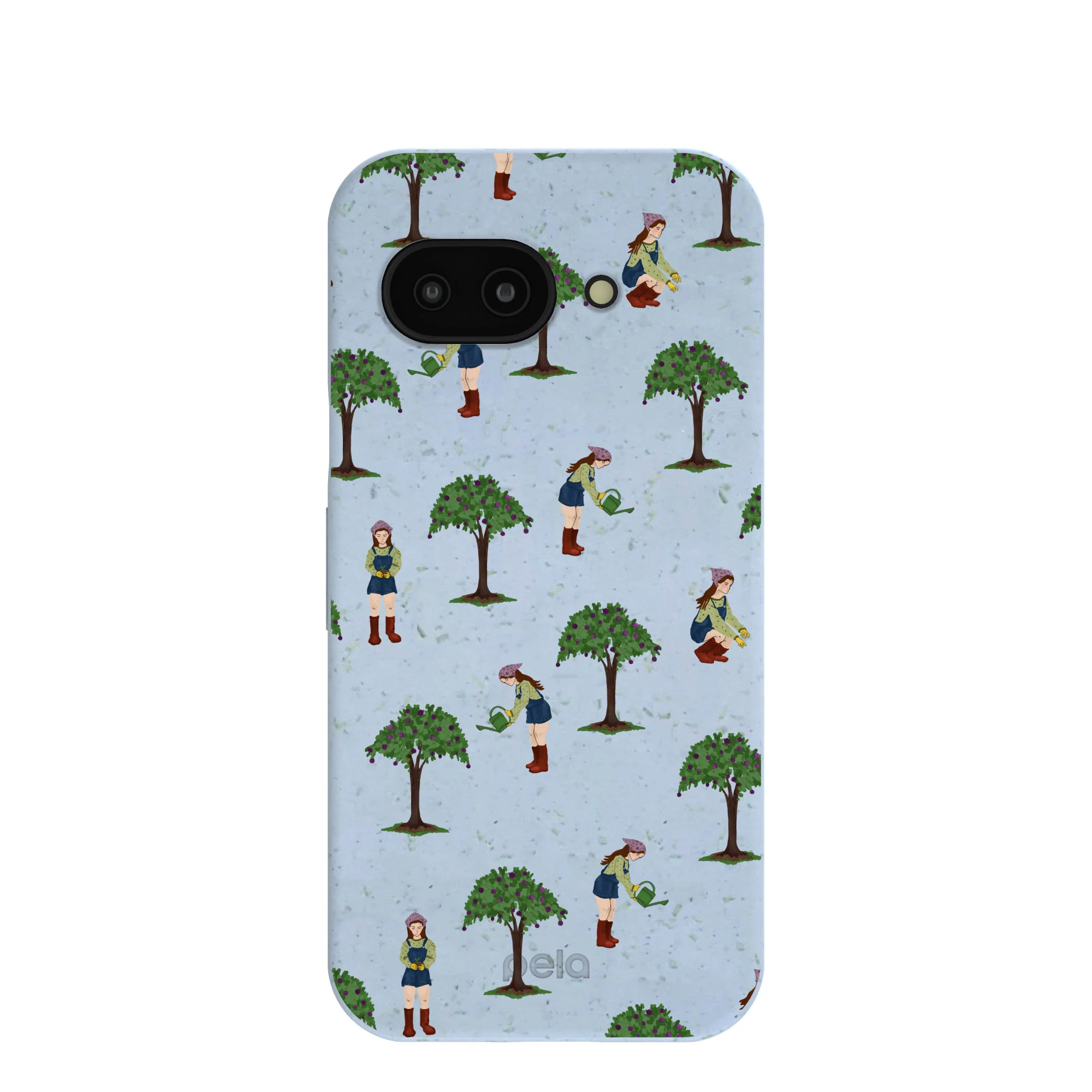 Powder Blue Gardening Girl Google Pixel 9a Case