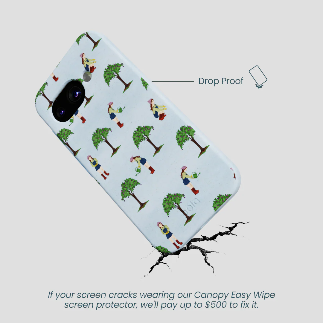 Powder Blue Gardening Girl Google Pixel 9a Case - Image 4