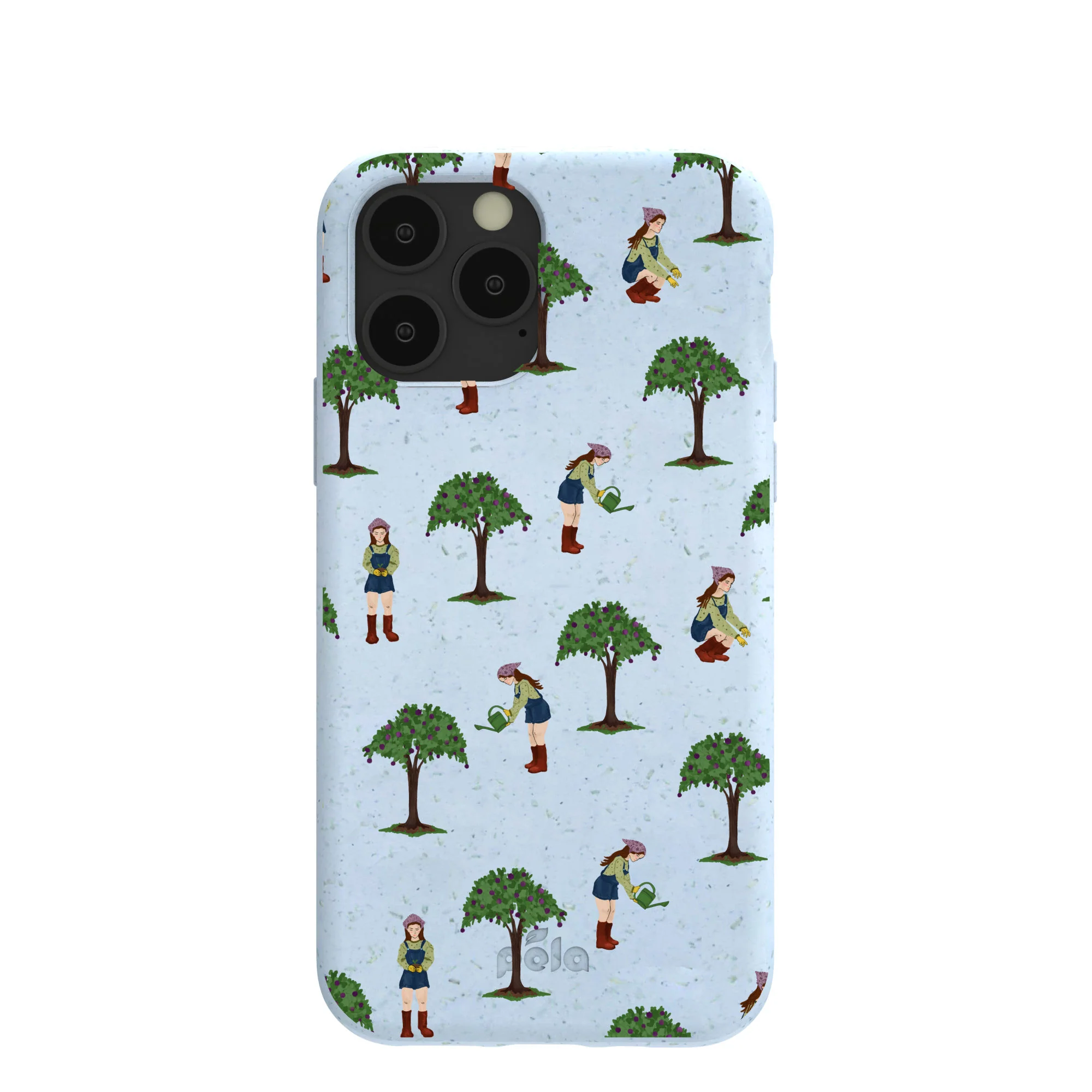 Powder Blue Gardening Girl iPhone 11 Pro Case
