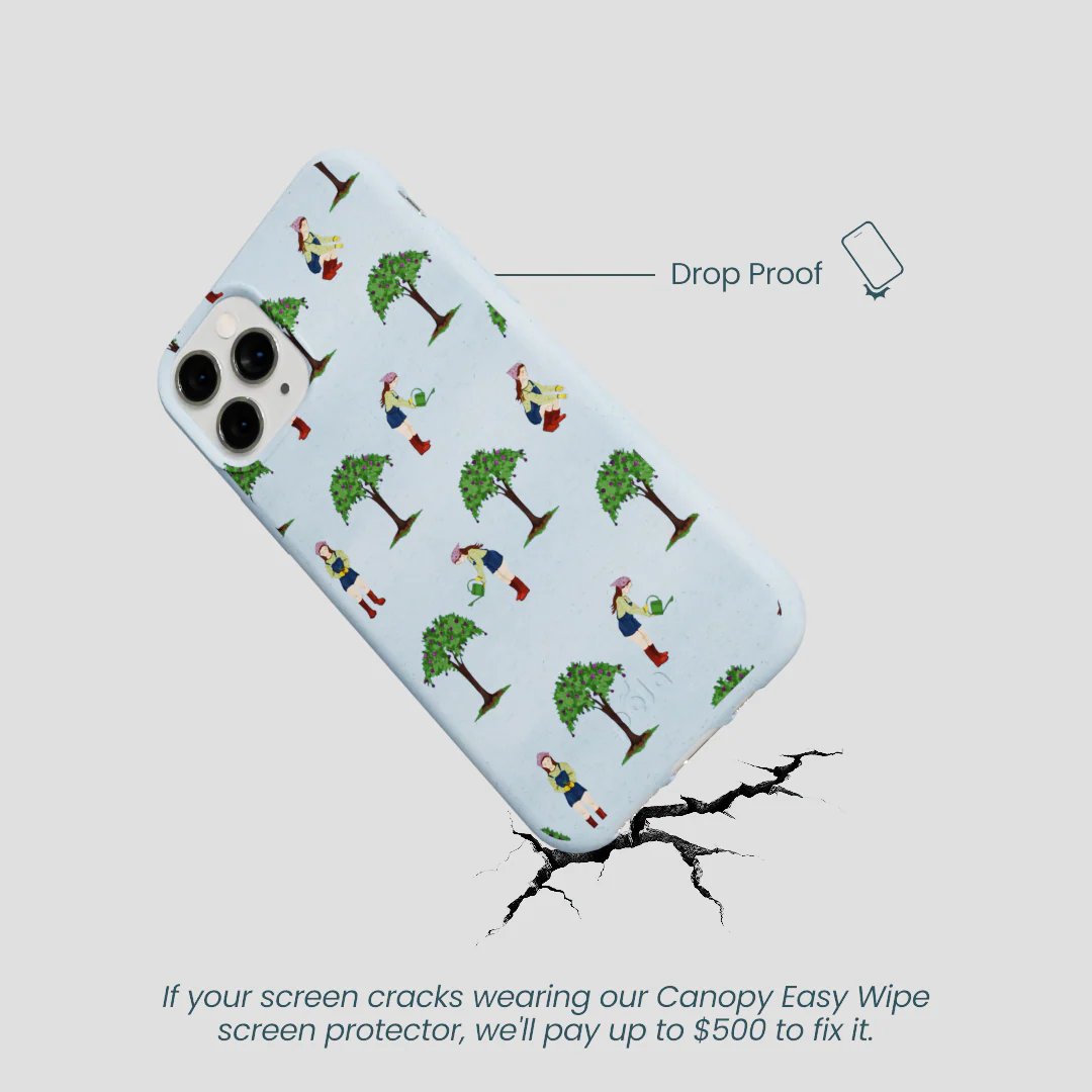 Powder Blue Gardening Girl iPhone 11 Pro Case - Image 4