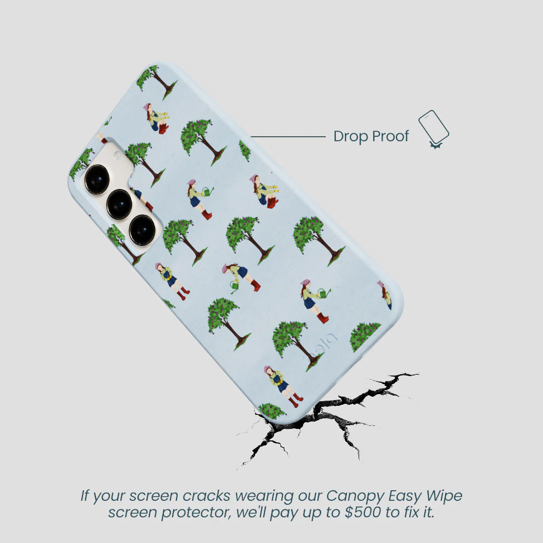 Powder Blue Gardening Girl Samsung Galaxy S23 Case - Image 4