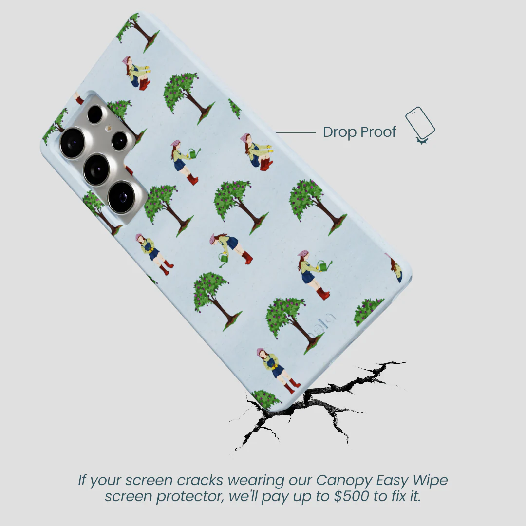 Powder Blue Gardening Girl Samsung Galaxy S25 Ultra Case - Image 4
