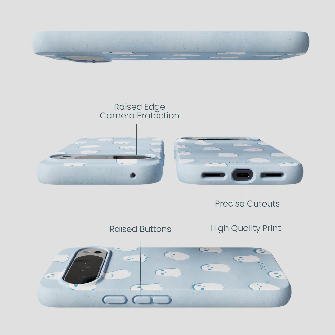 Powder Blue Ghostly Google Pixel 10 Pro XL Case - Image 2