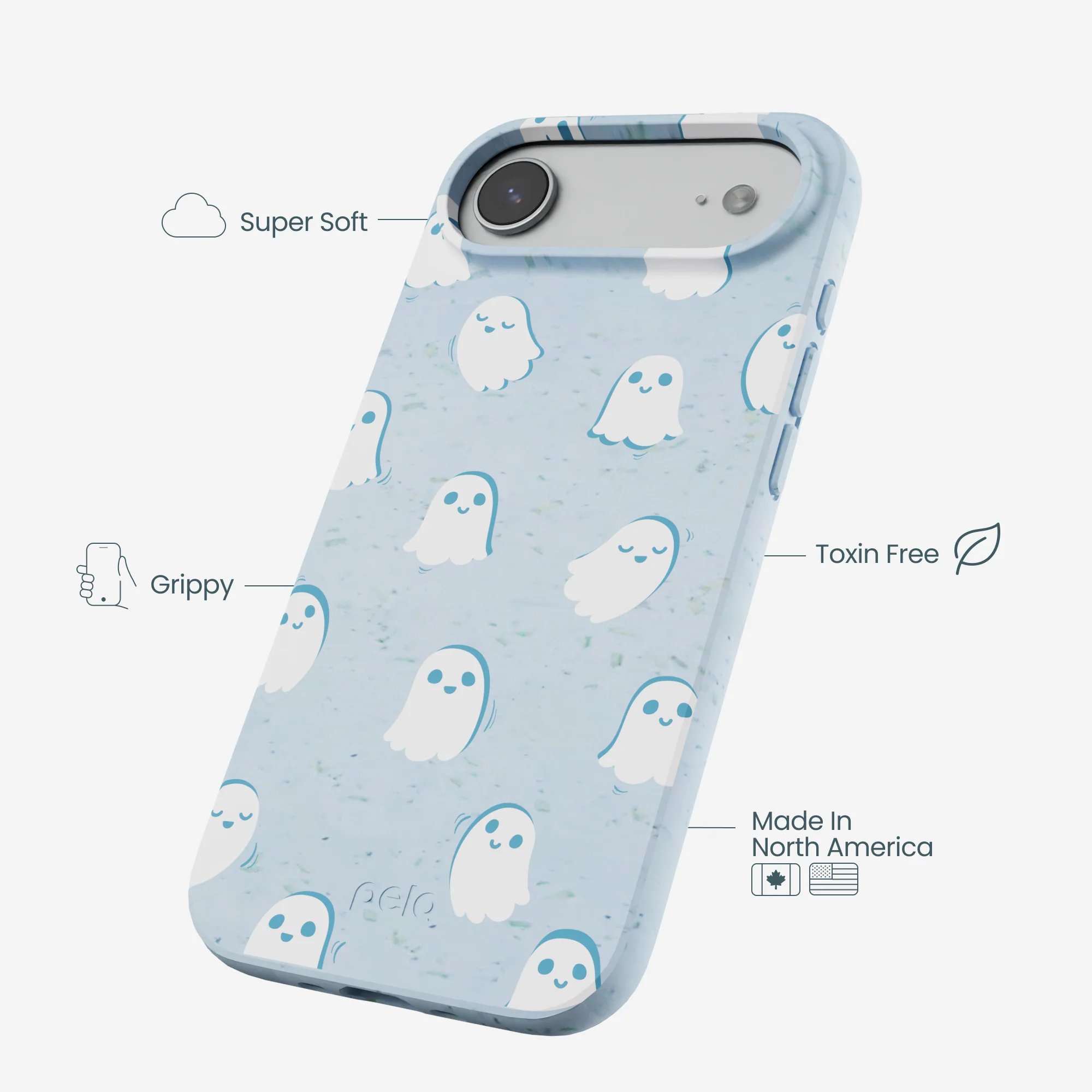Powder Blue Ghostly iPhone Air Case - Image 4
