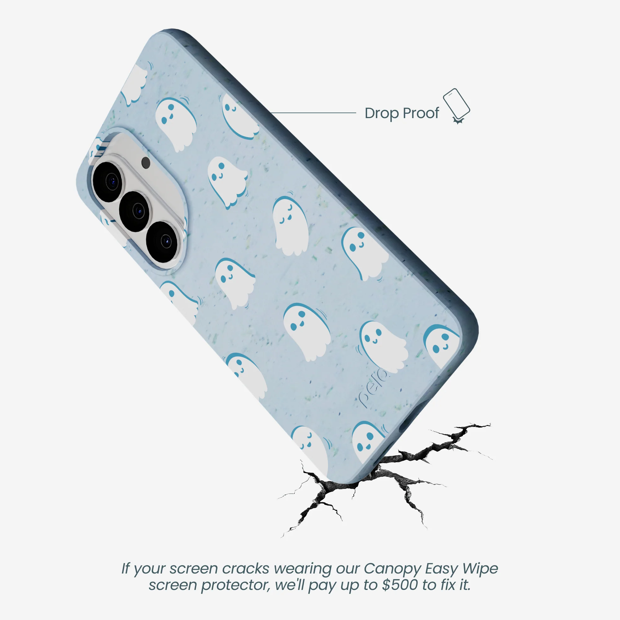 Powder Blue Ghostly Samsung Galaxy S26 Case - Image 4