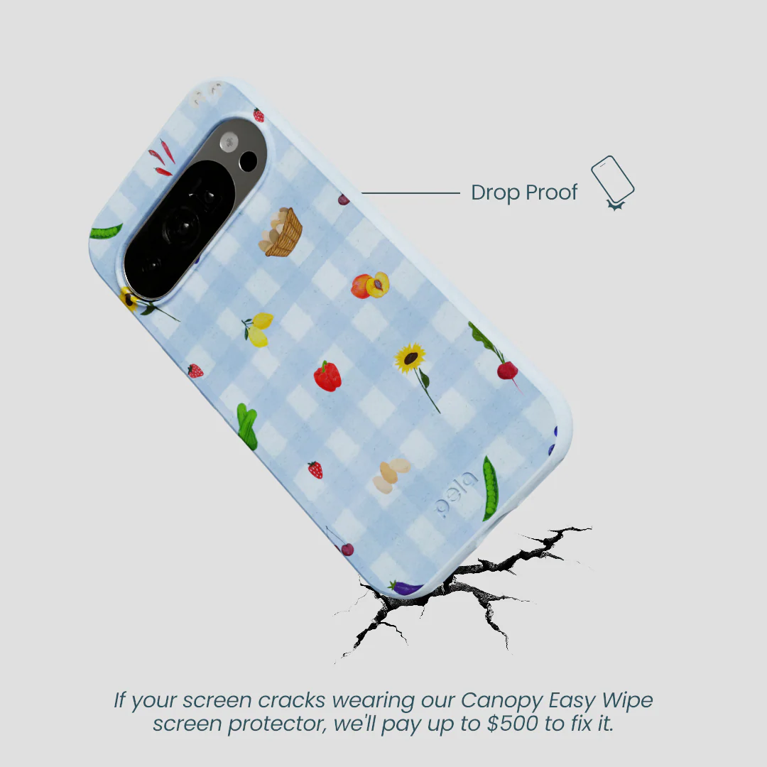 Powder Blue Gingham Farmhouse Google Pixel 10/10 Pro Case - Image 4