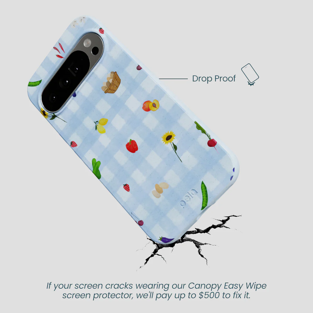 Powder Blue Gingham Farmhouse Google Pixel 10 Pro XL Case - Image 4
