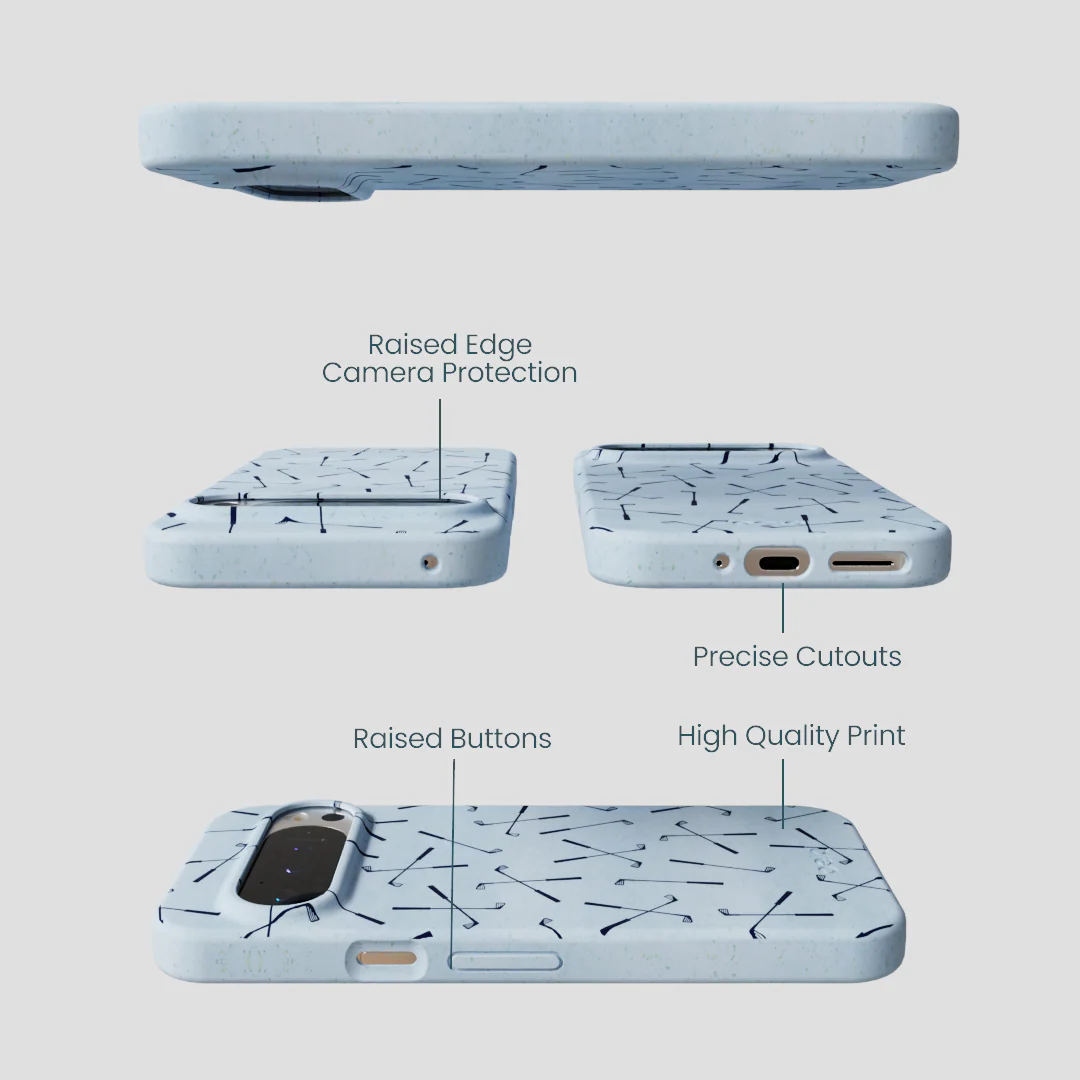 Powder Blue Golf Clubs Google Pixel 9/9 Pro Case - Image 2