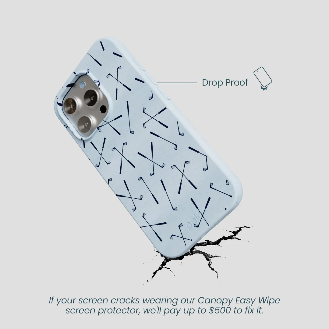 Powder Blue Golf Clubs iPhone 16 Pro Case - Image 5