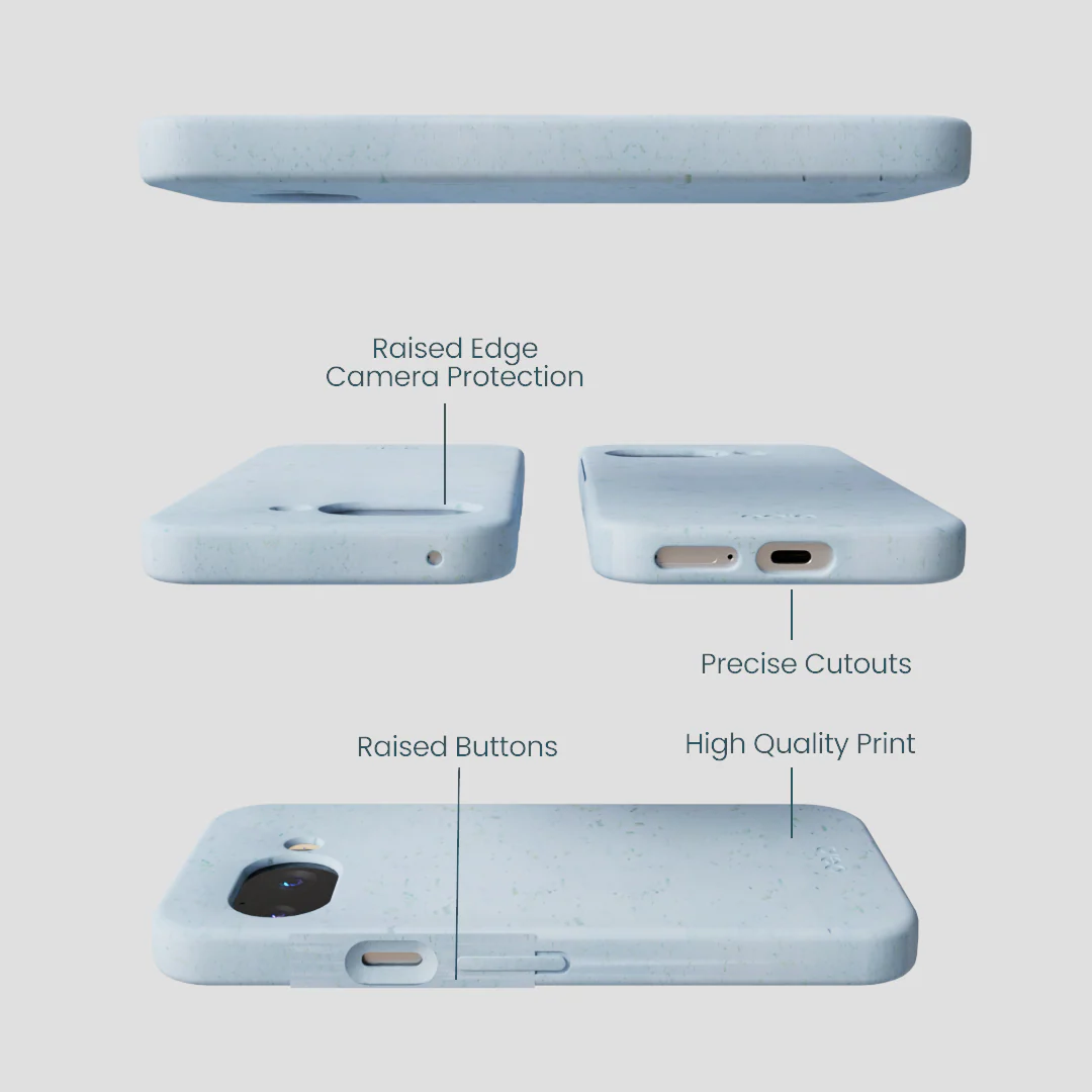 Powder Blue Google Pixel 9a Case - Image 3
