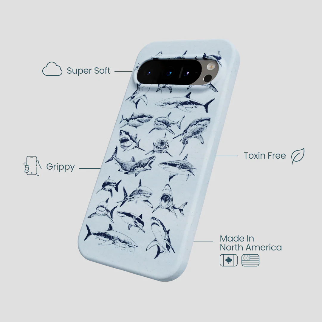 Powder Blue Great White Google Pixel 9/9 Pro Case - Image 3