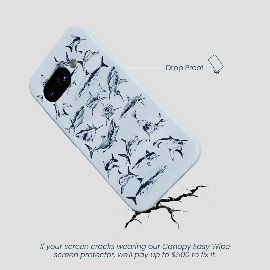 Powder Blue Great White Google Pixel 9a Case - Image 4