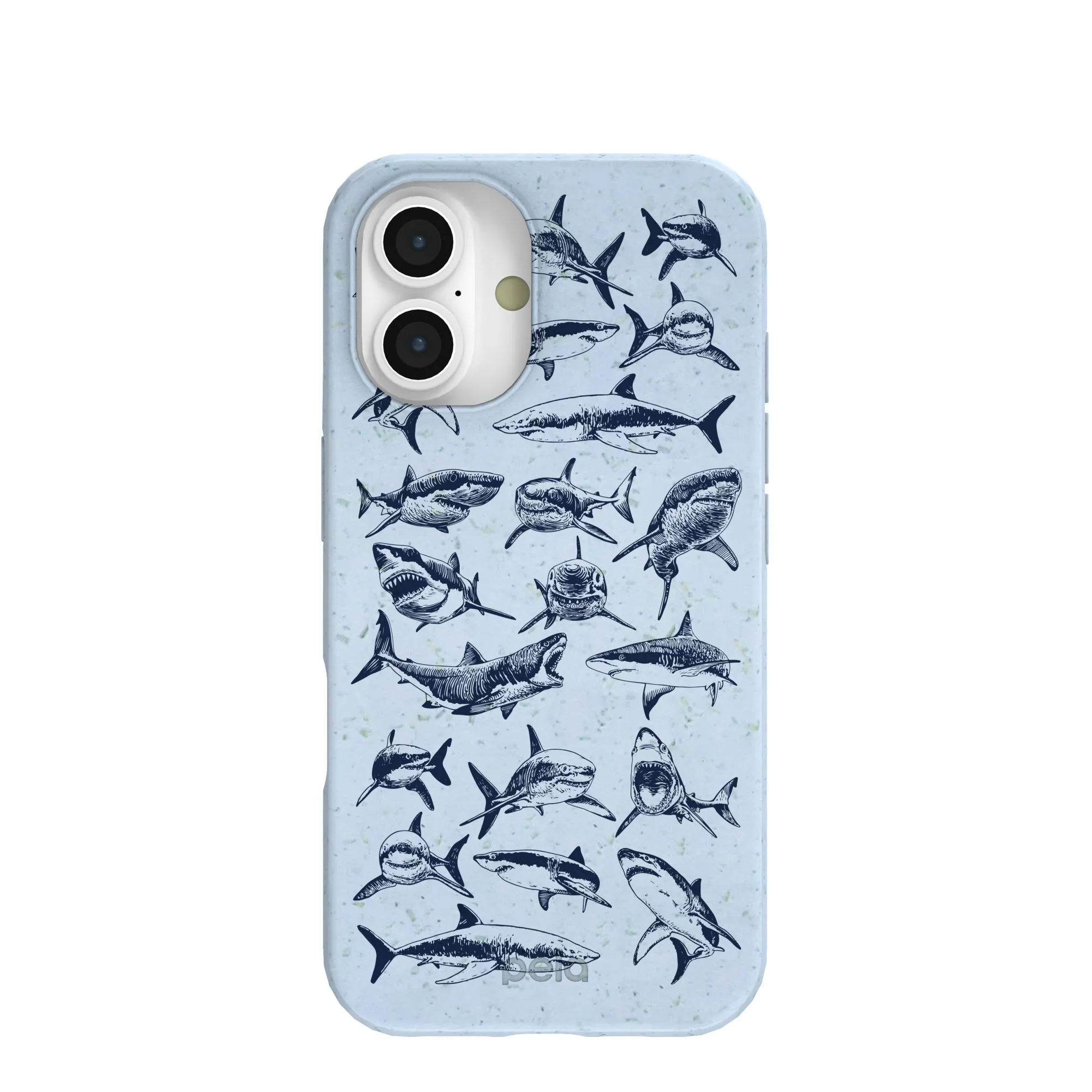 Powder Blue Great White iPhone 16 Case
