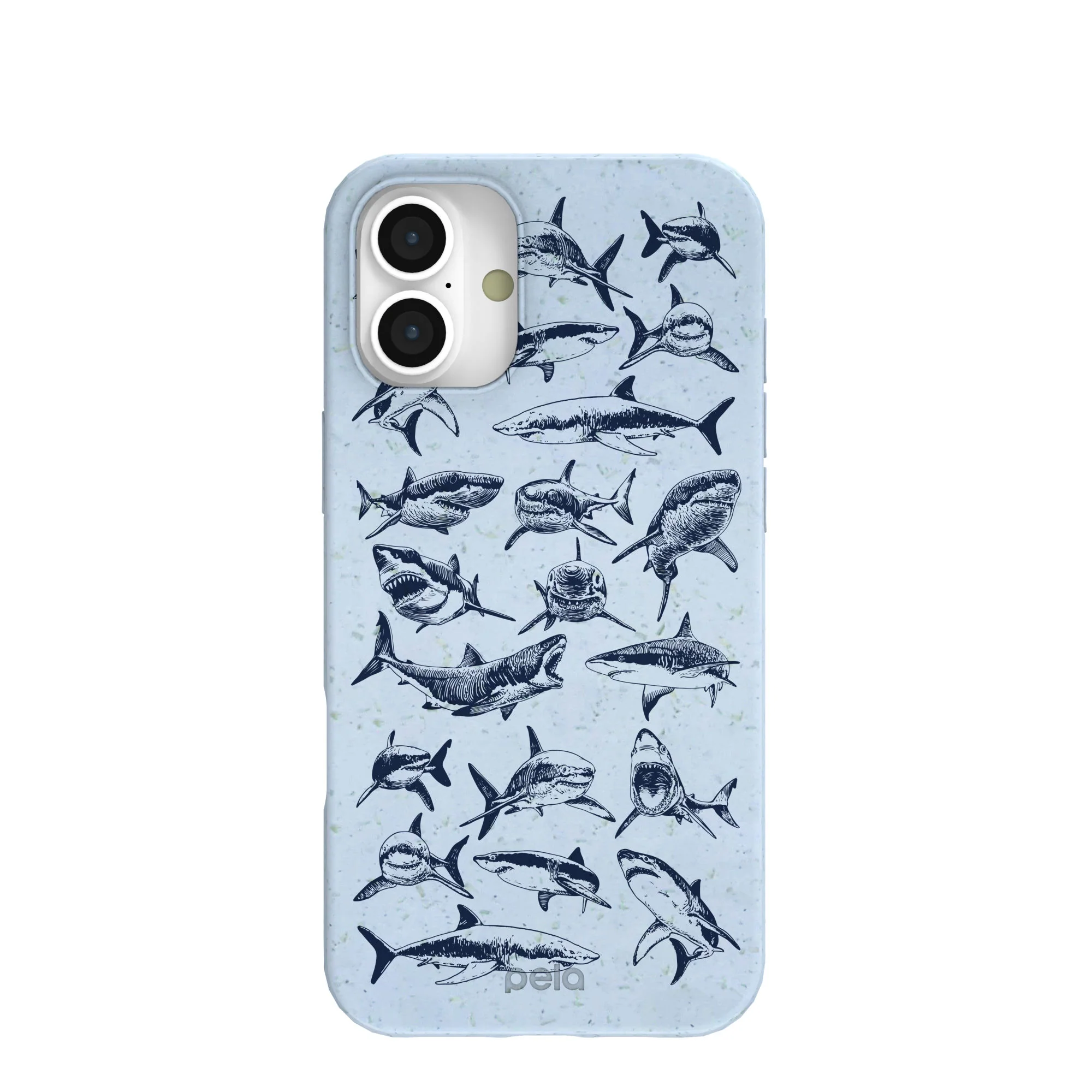 Powder Blue Great White iPhone 16 Plus Case