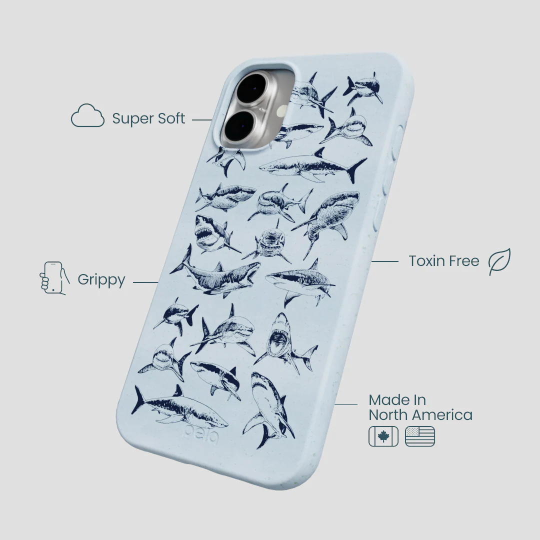 Powder Blue Great White iPhone 16 Plus Case - Image 4
