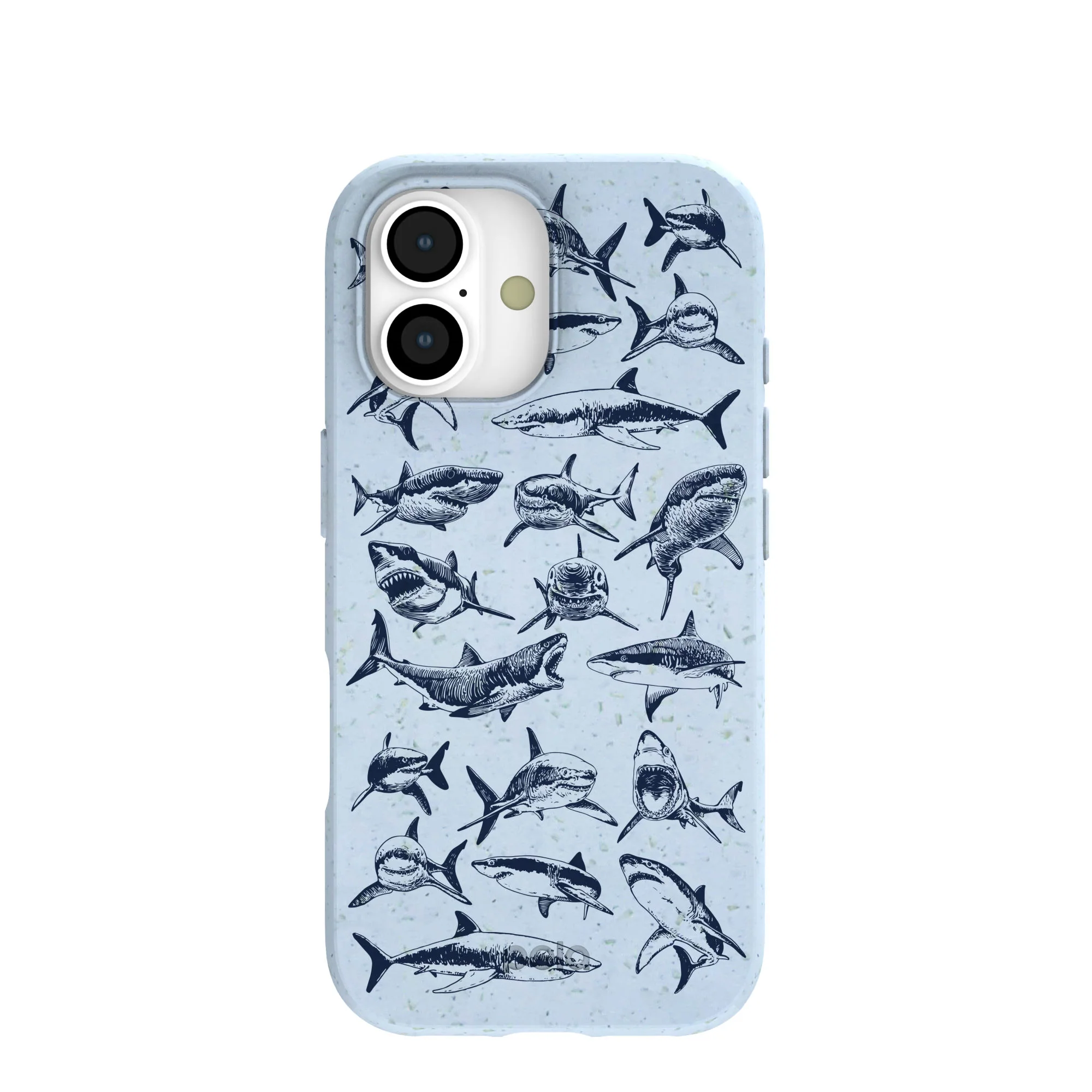 Powder Blue Great White iPhone 17 Case