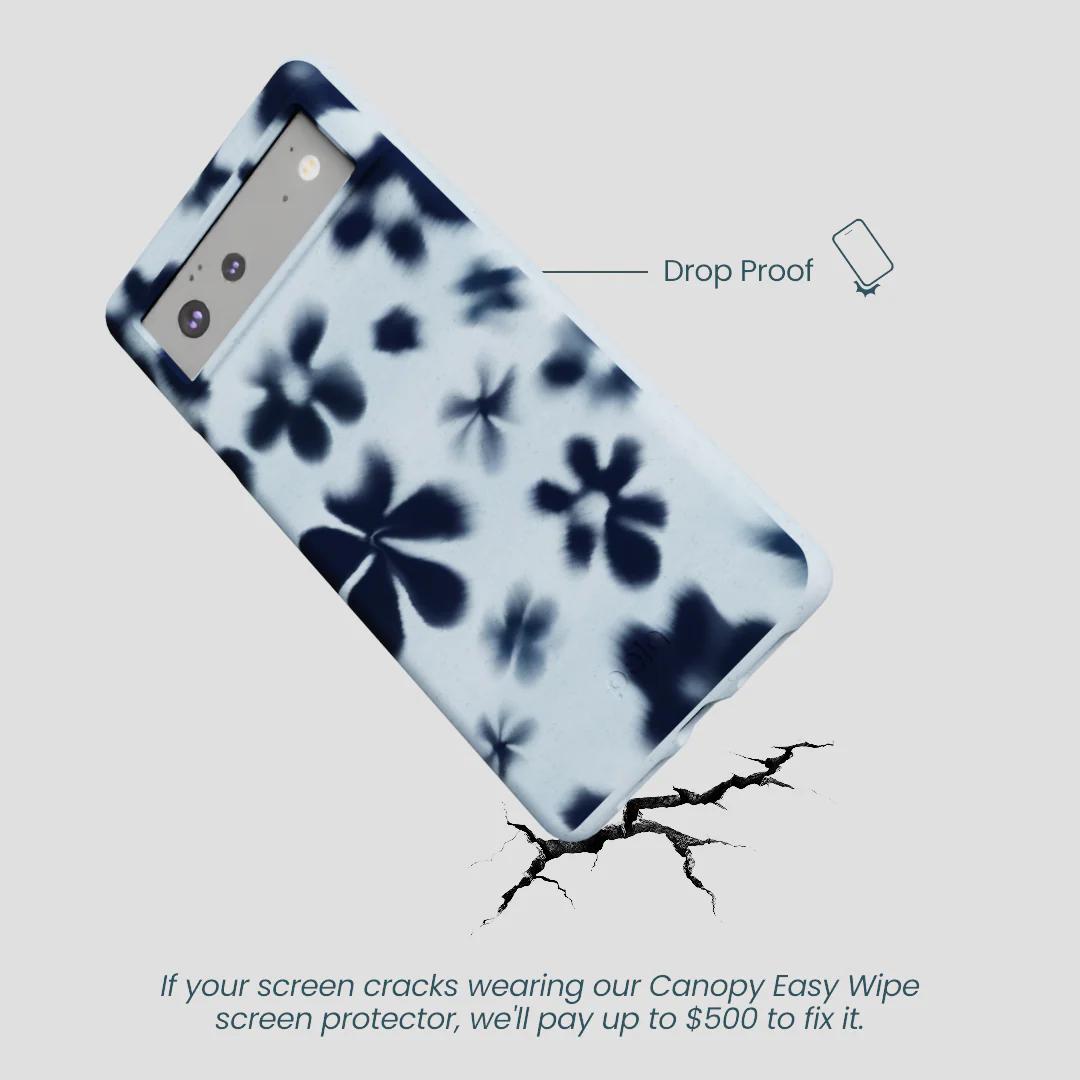 Powder Blue Hazy Daisies Google Pixel 6 Case - Image 5