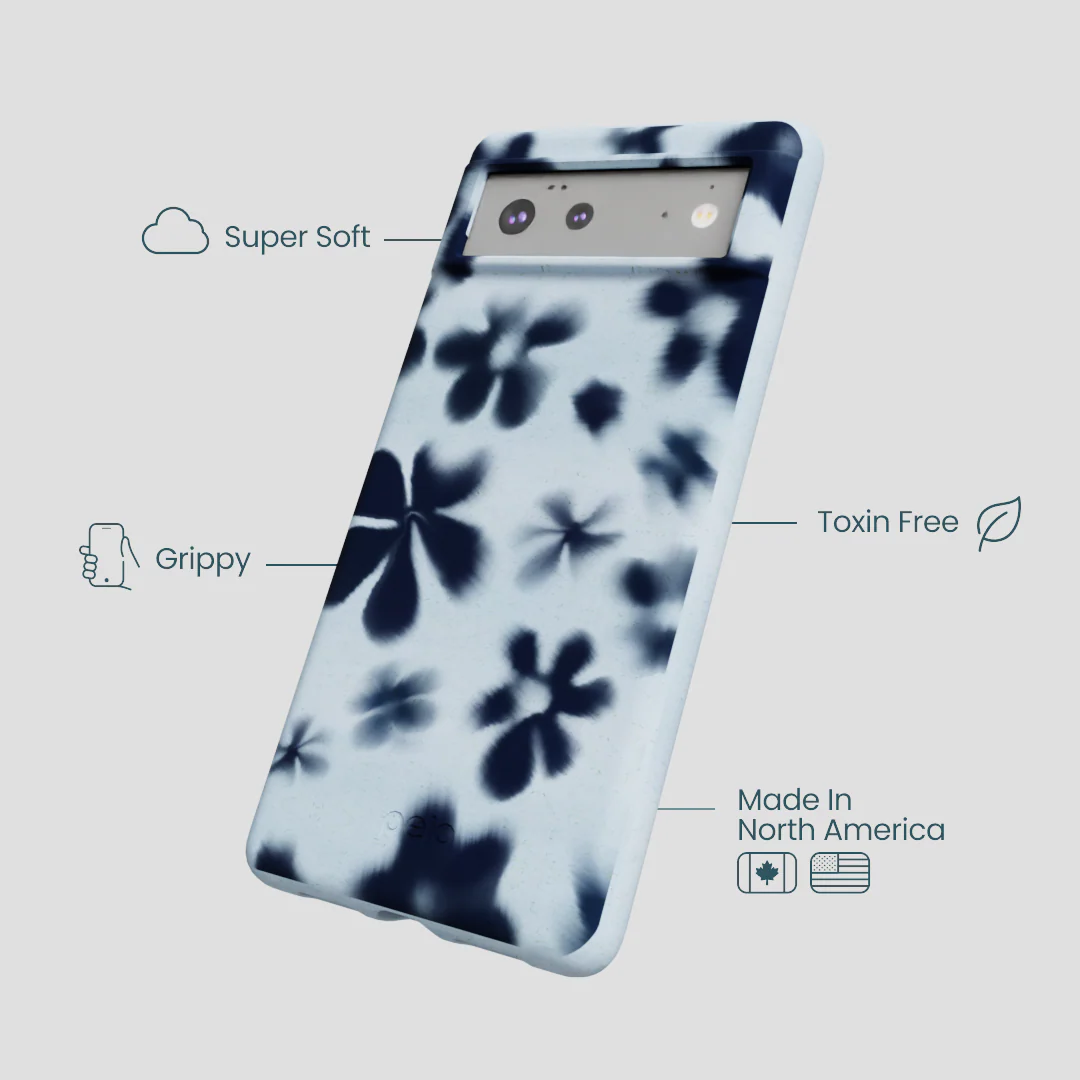 Powder Blue Hazy Daisies Google Pixel 6a Case - Image 4